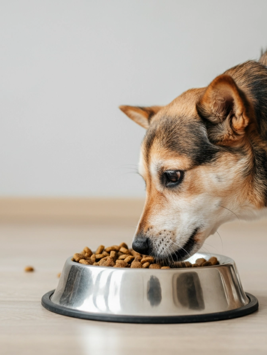 Dog eating his food Global Pet Foods