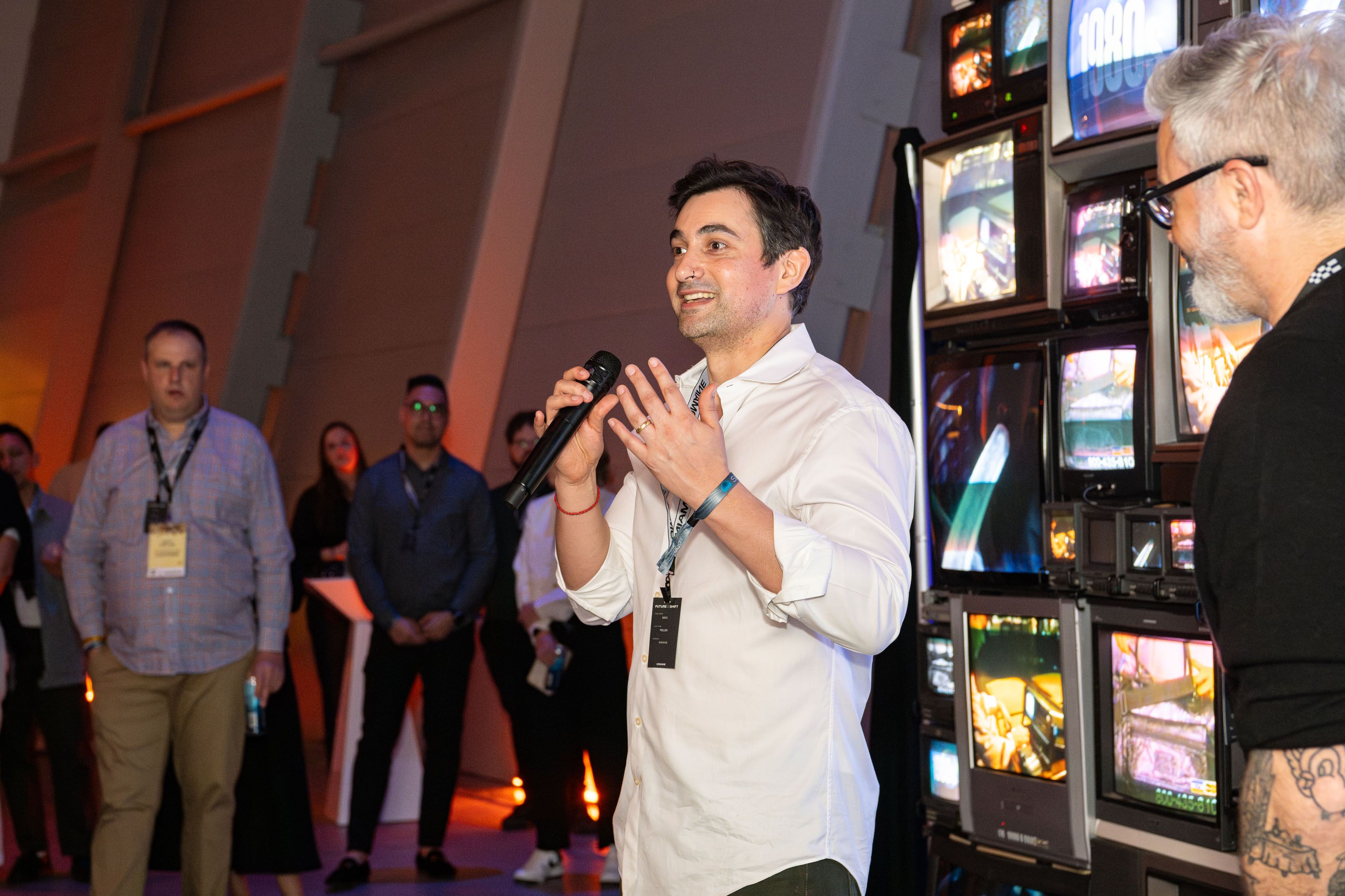 Max and Marko speaking at Futureshift