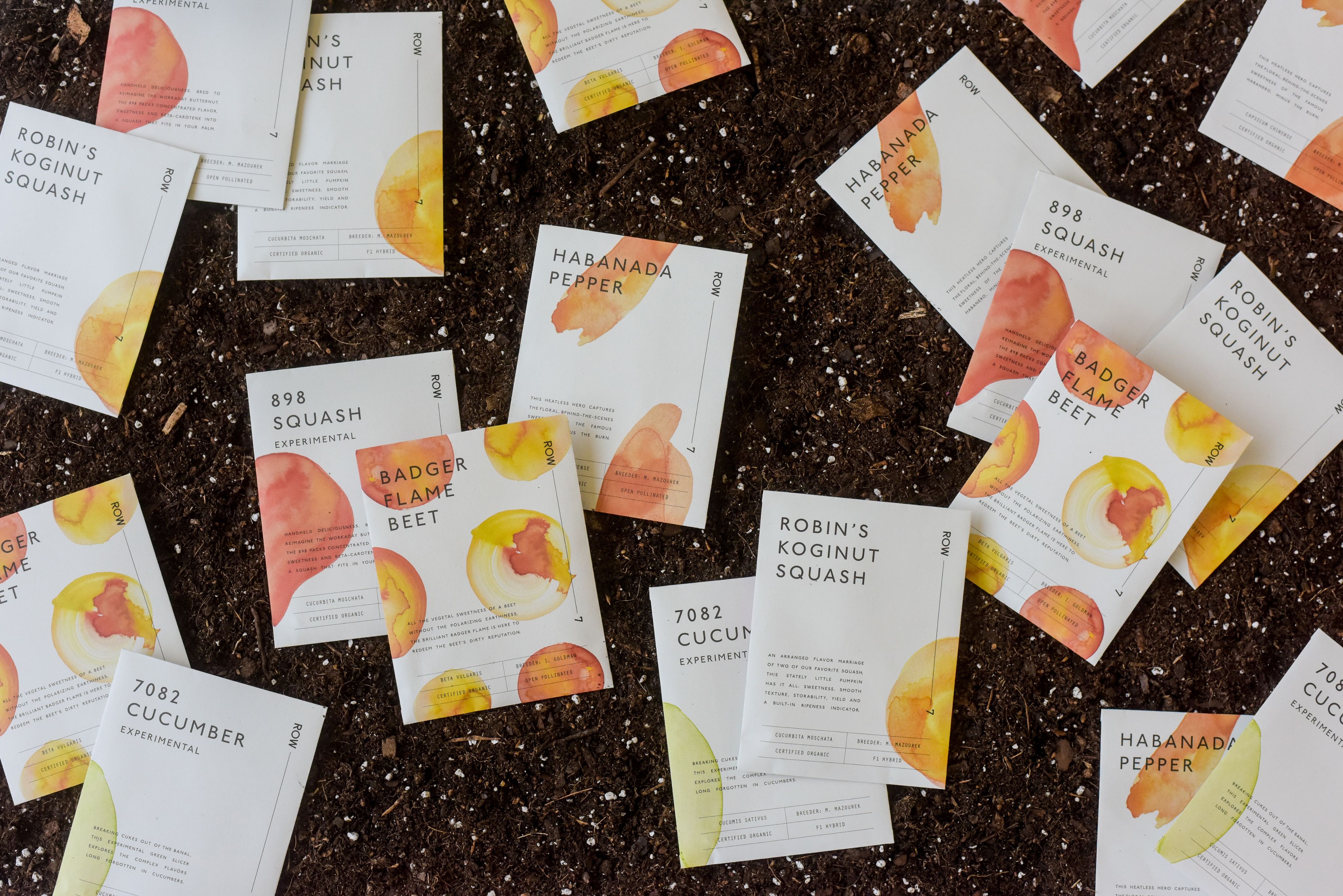 Row 7 Packaging on Compost