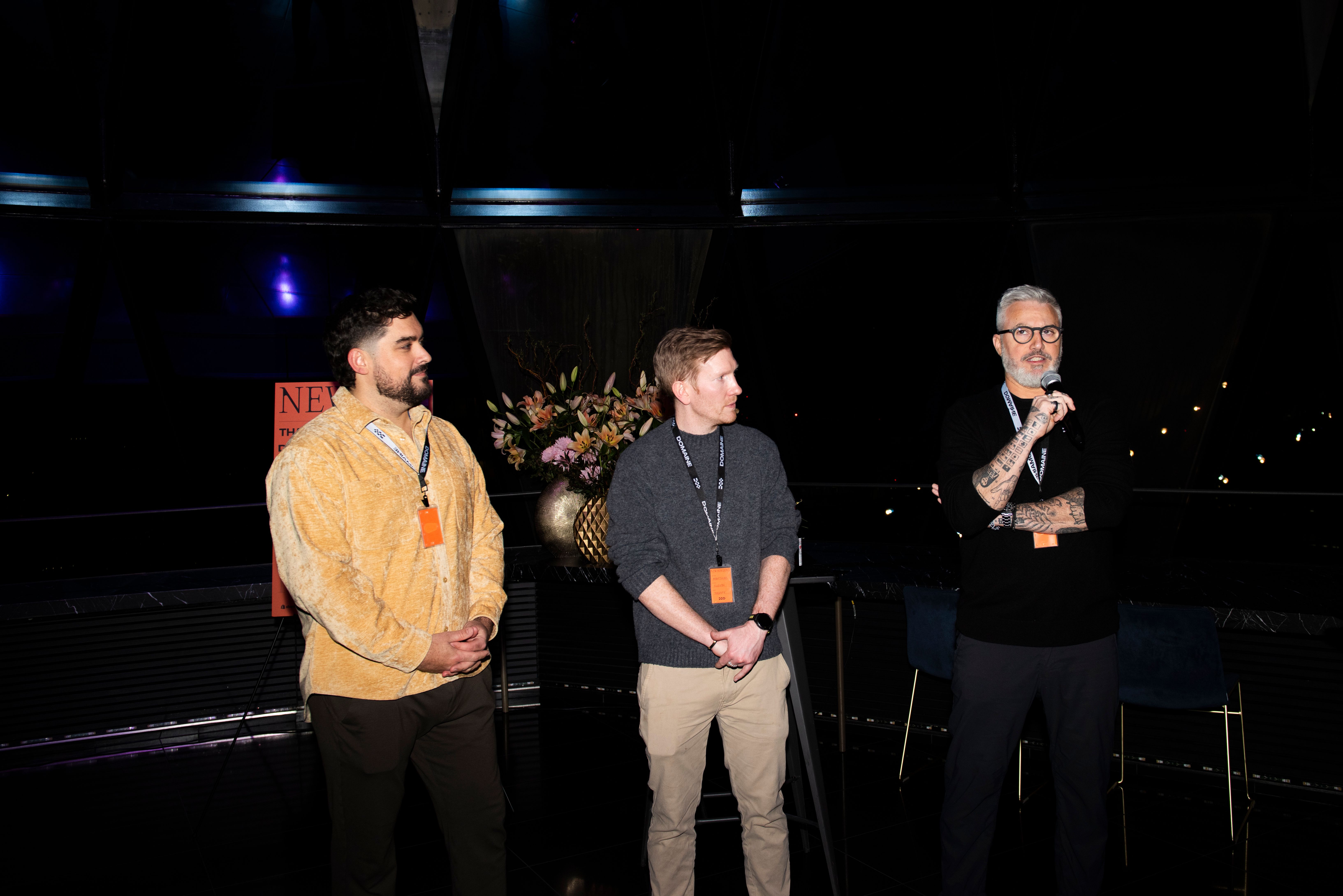 Mac, Marko, and Matthias at New Horizons: Domaine United Kingdom