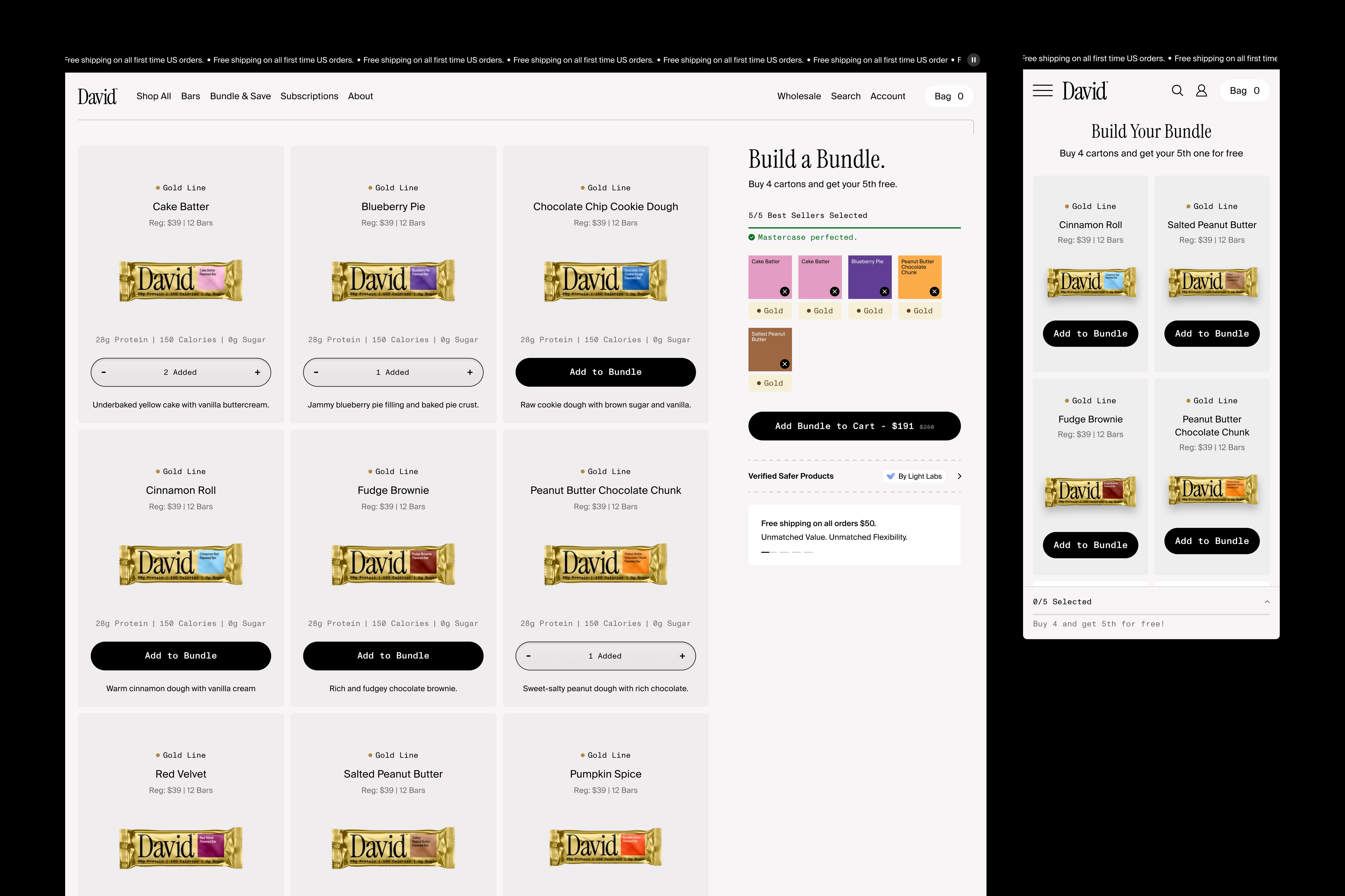 David Protein Subscription Pages