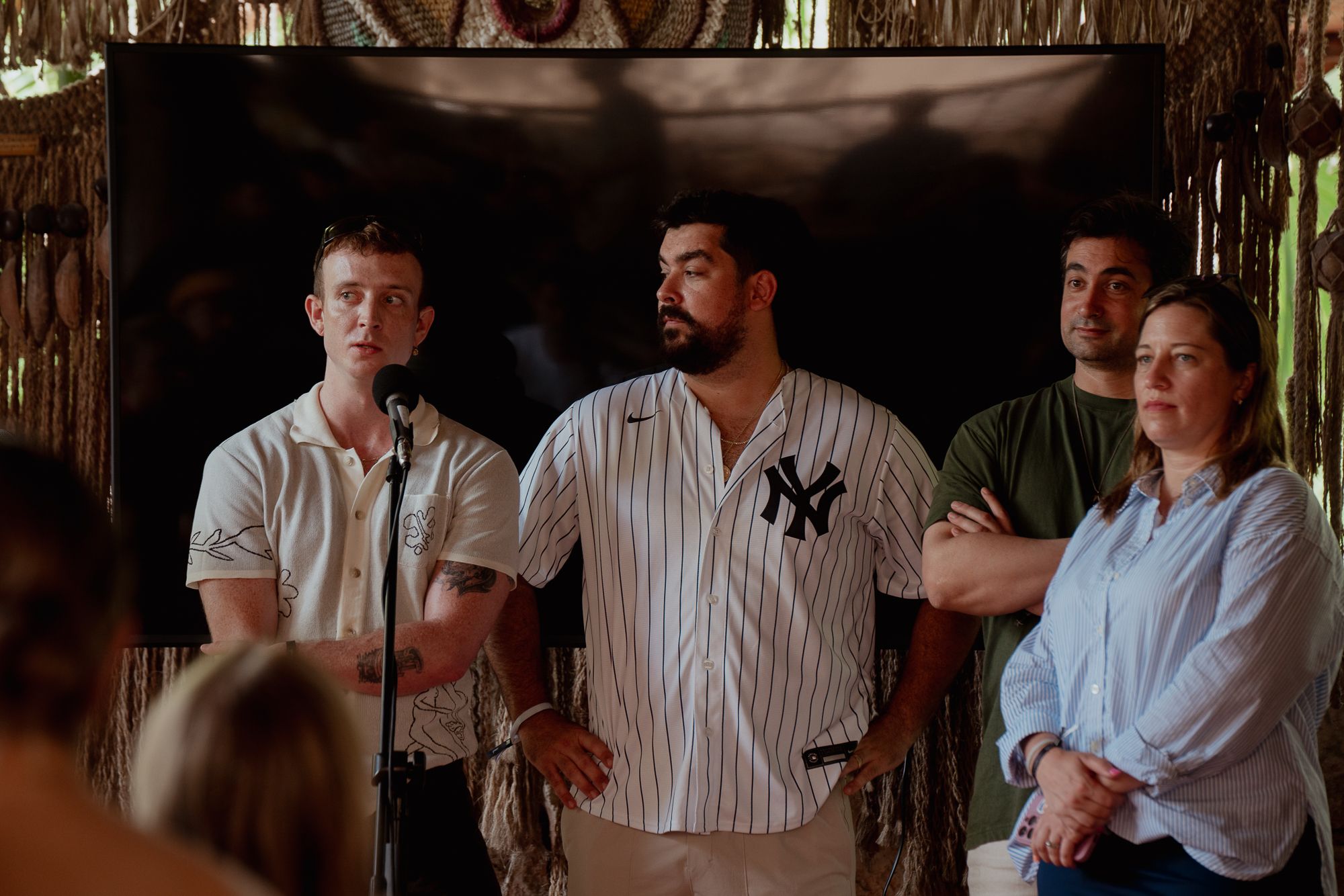 Domaine executives speaking at the offsite