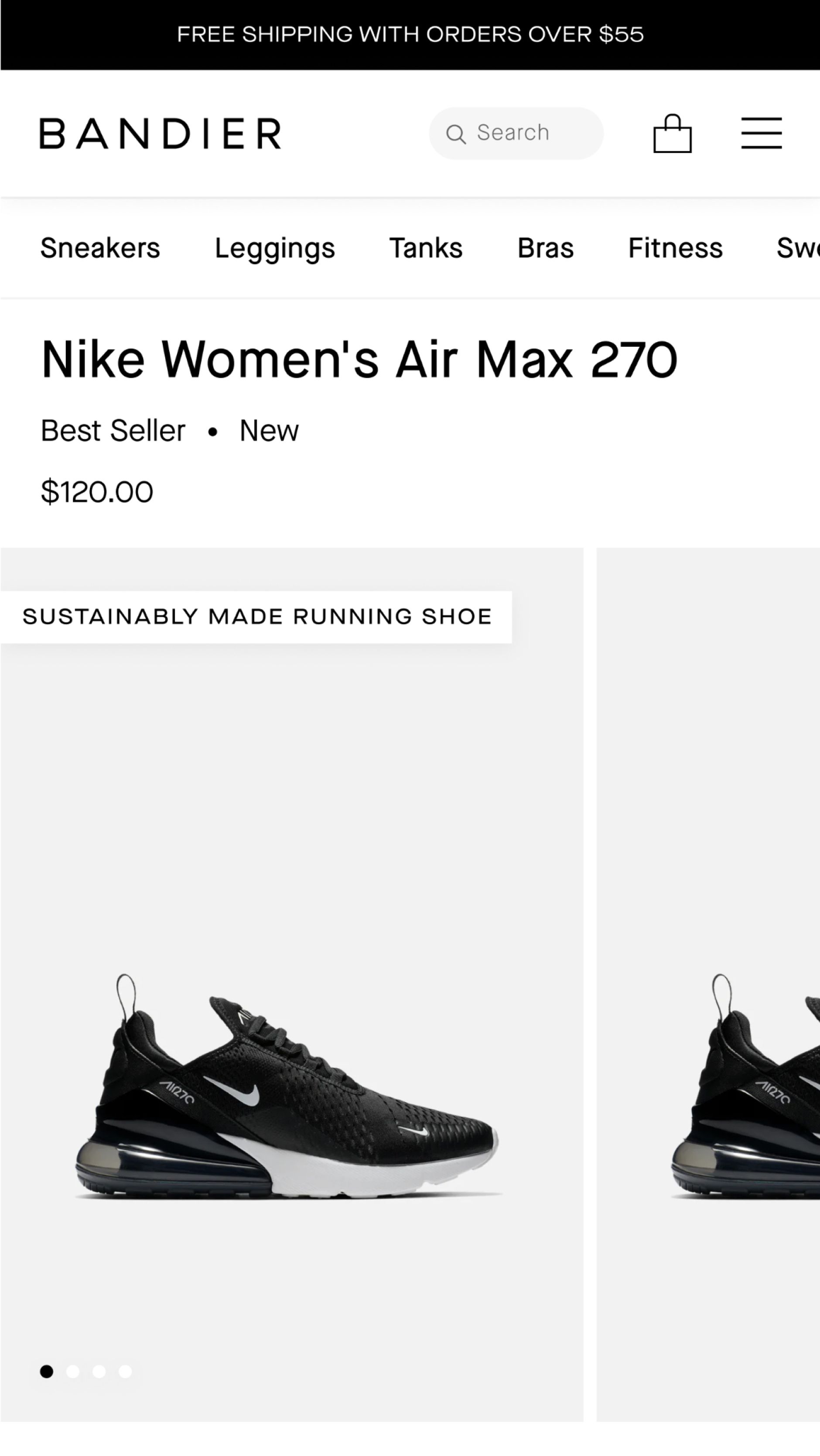 Bandier Product Detail Page