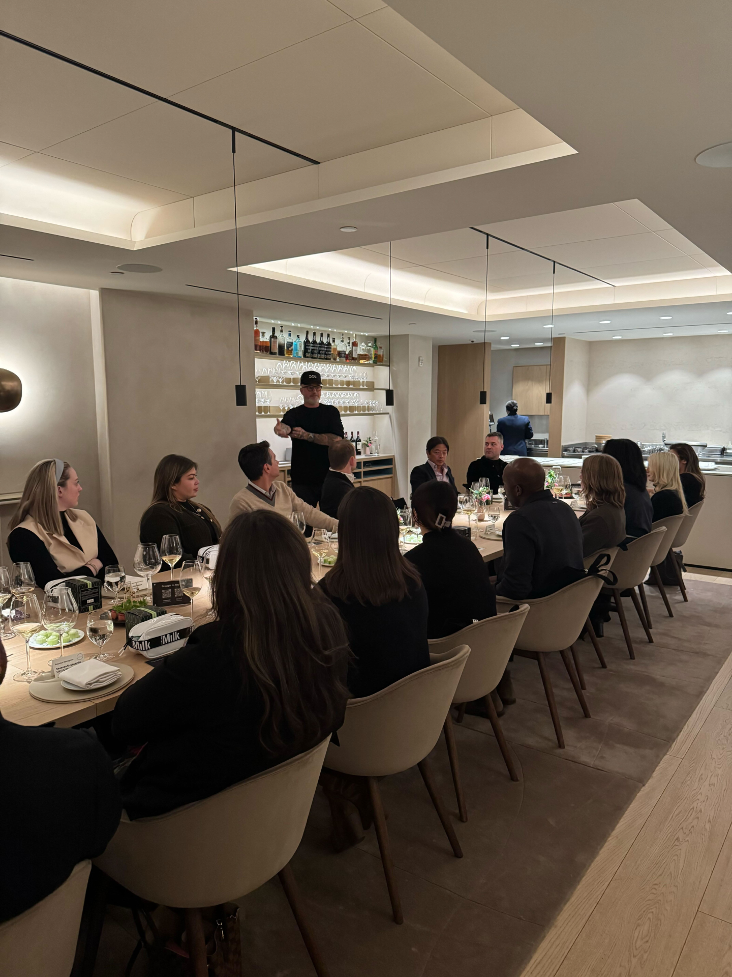 Marko speaking to guests at Domaine's Retention Reimagined event