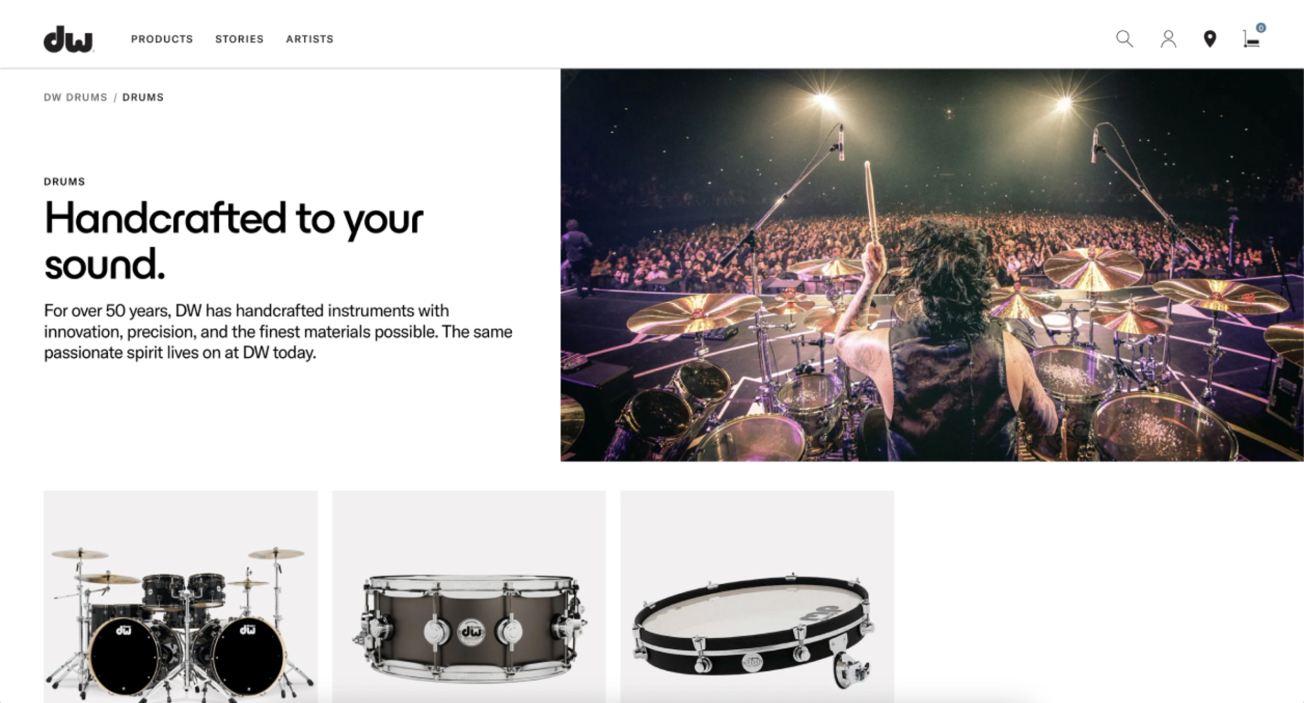 Desktop screenshot of DW Drums PLP