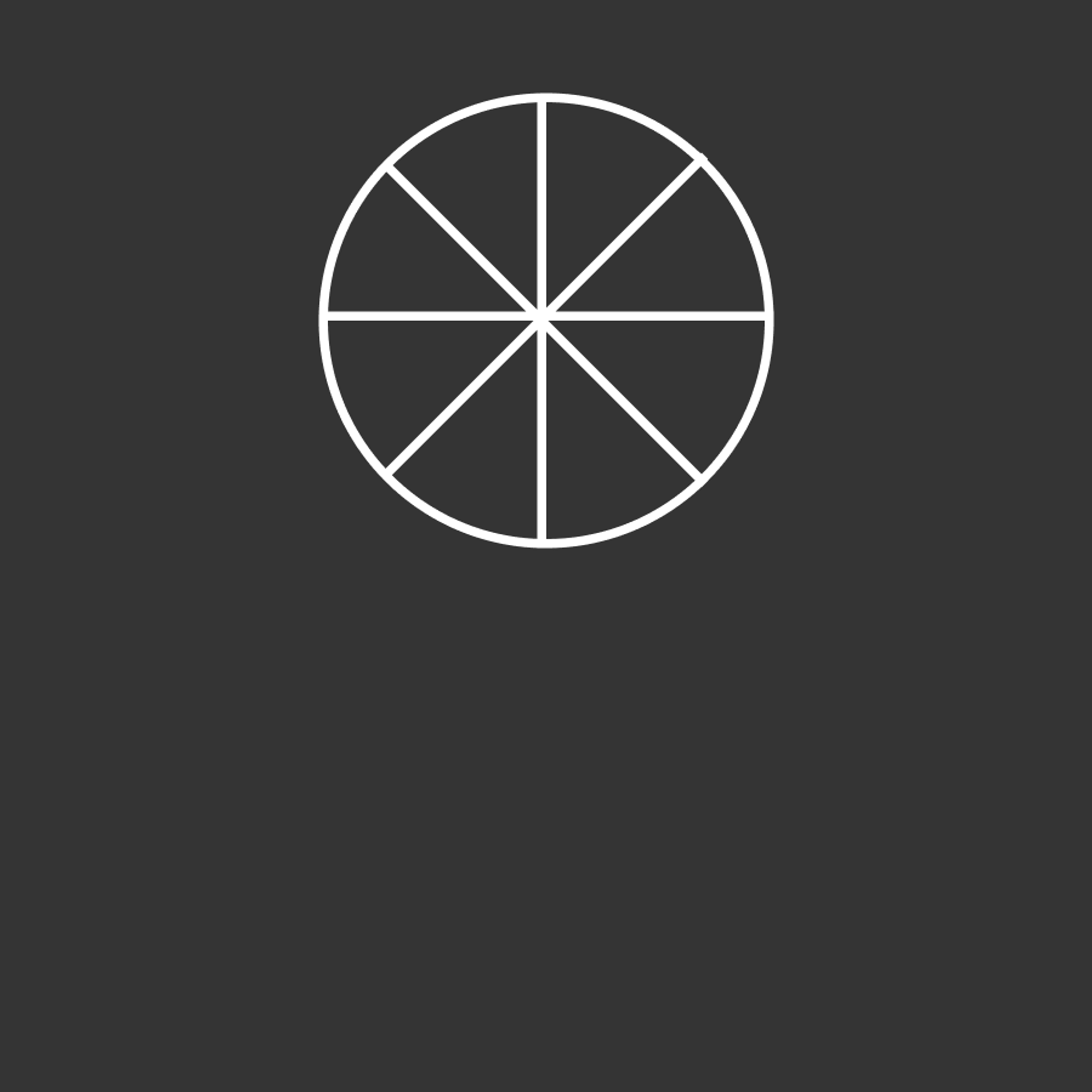Abstract circle with concentric lines