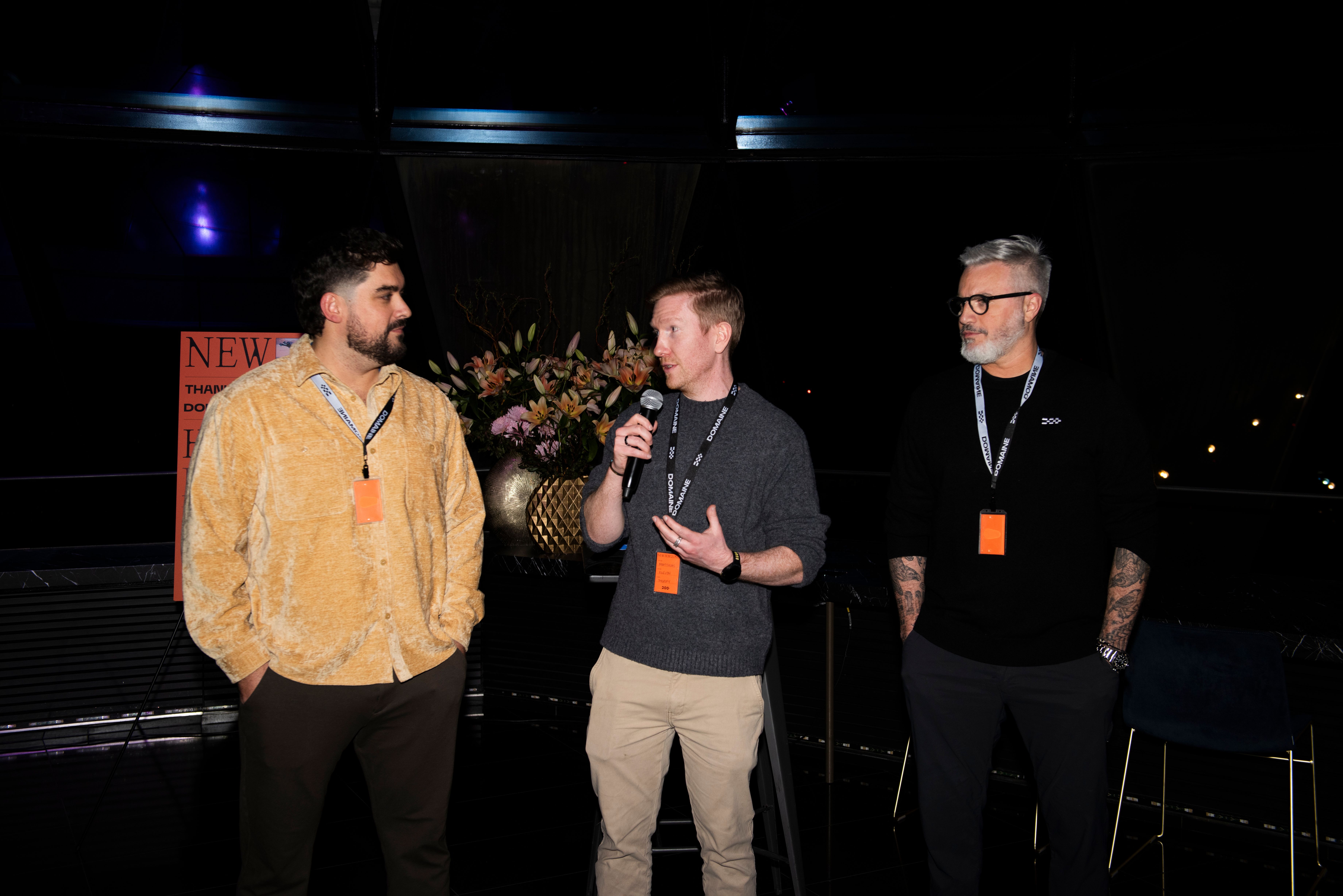 Mac, Marko, and Matthias at New Horizons: Domaine United Kingdom