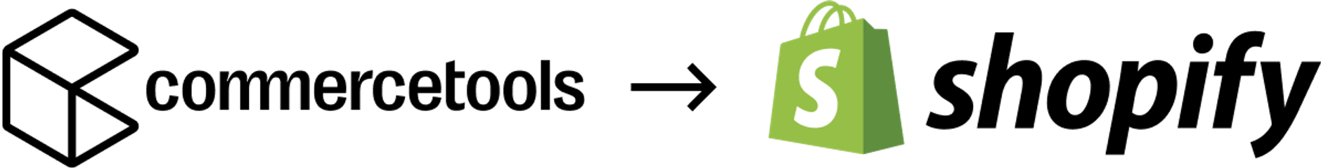 Commercetools to Shopify logo