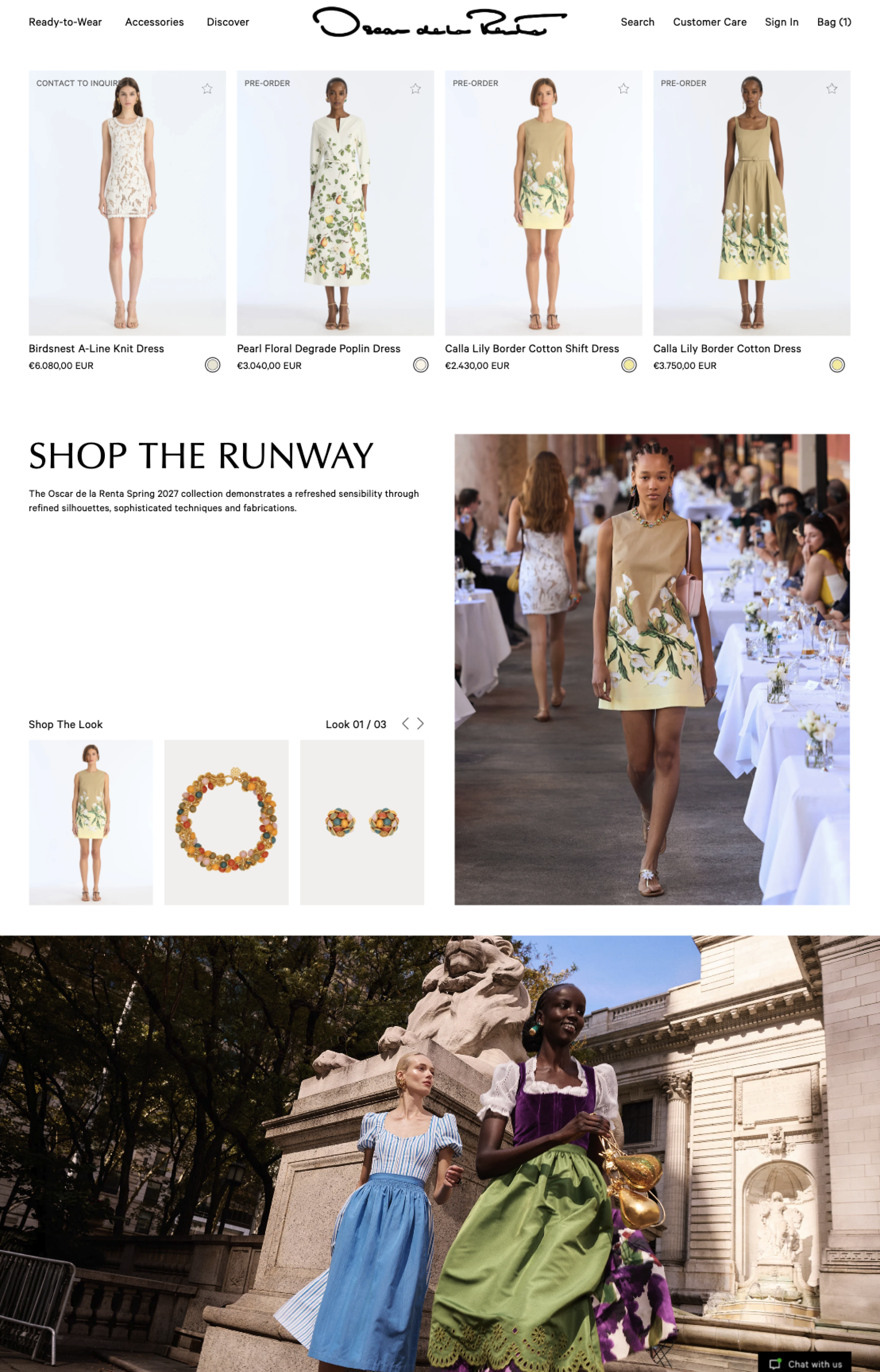 Homepage Oscar de la Renta