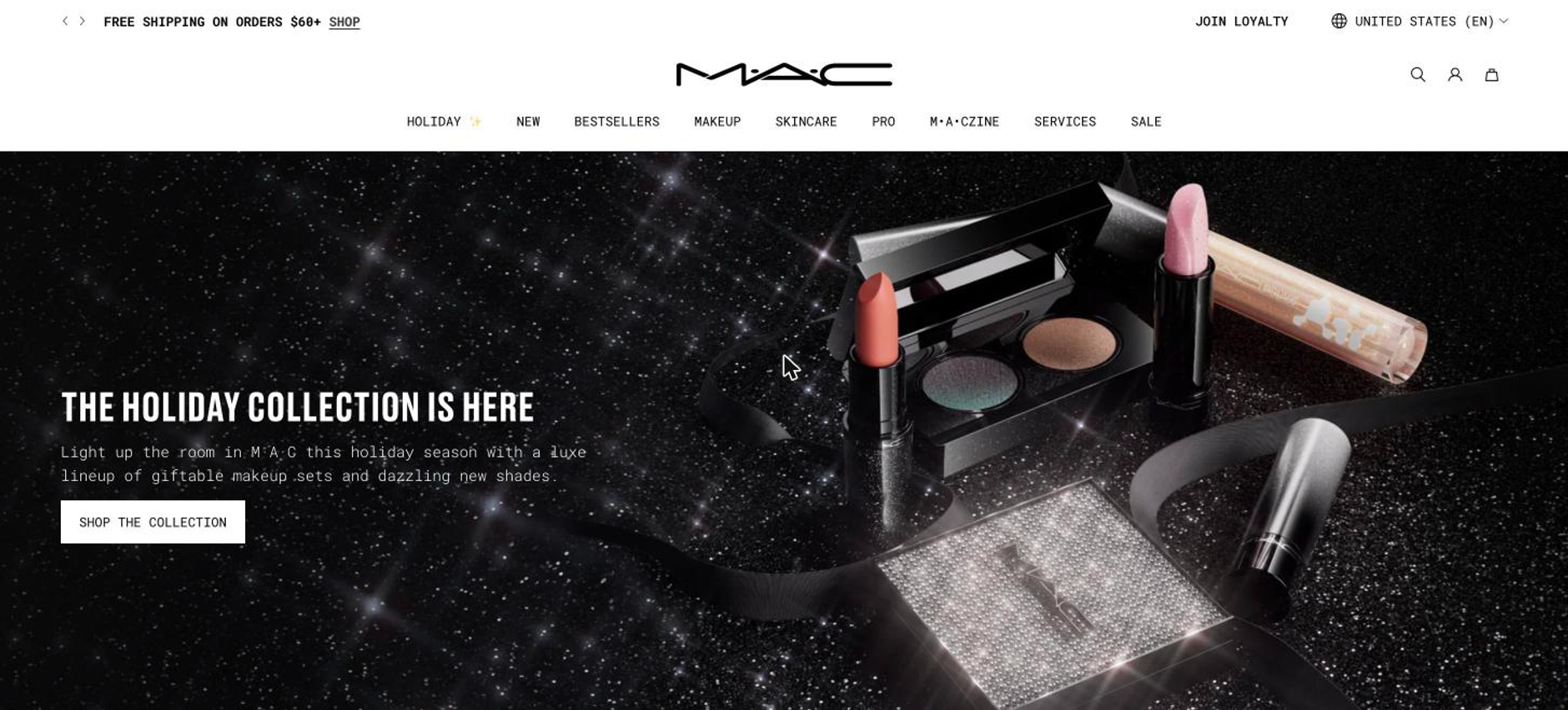mac cosmetics homepage