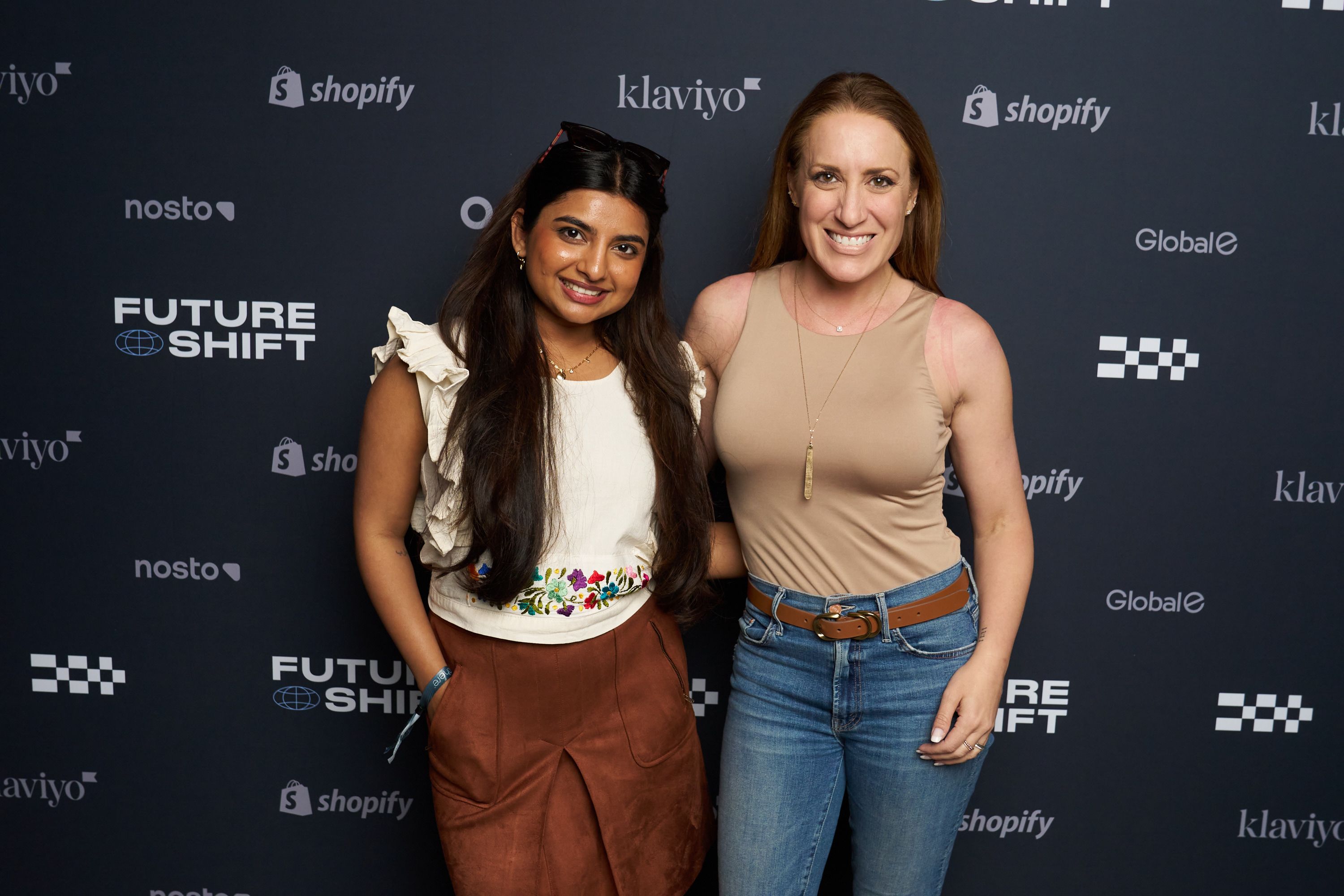 Guests in front of our step & repeat