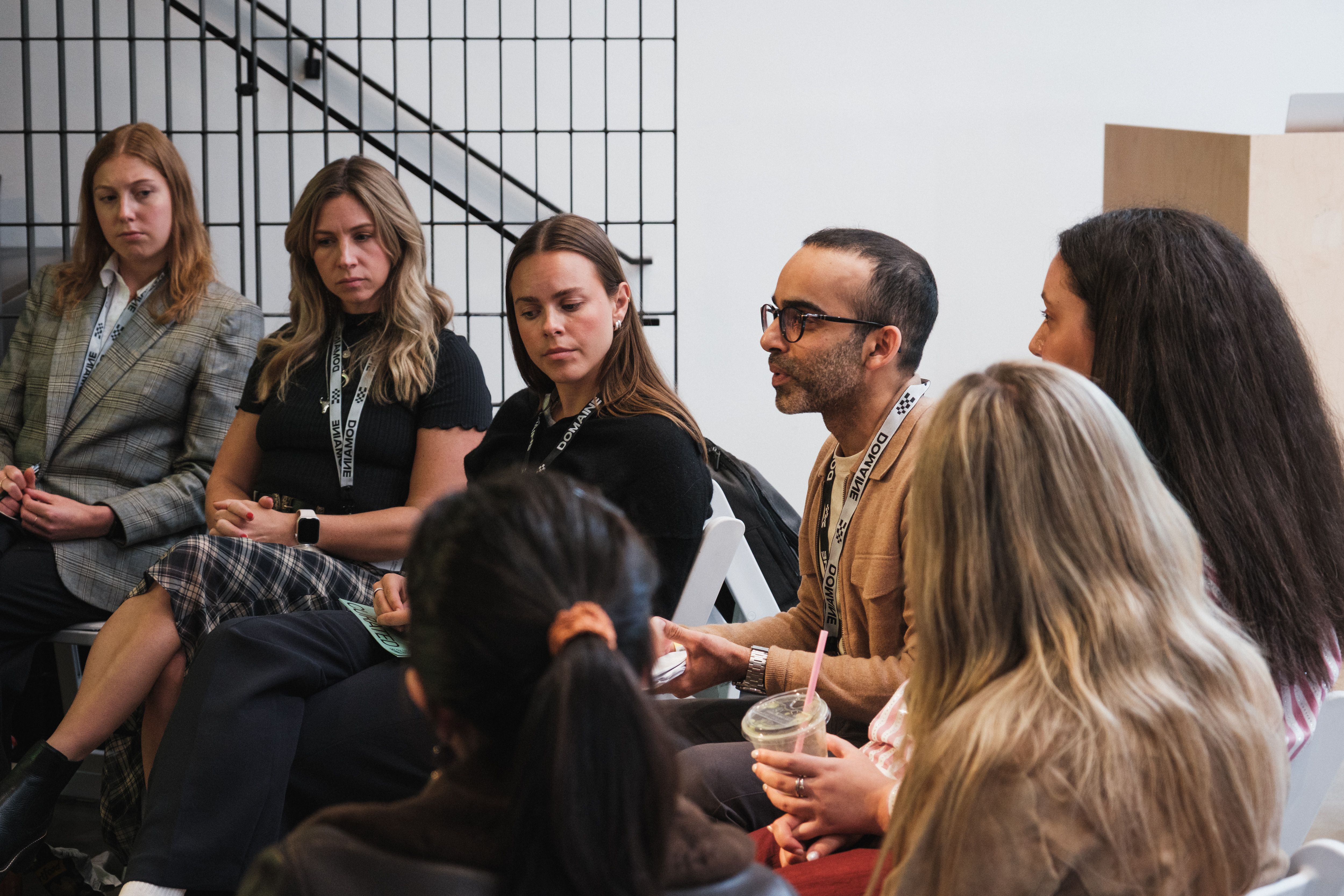 roundtable discussing client work