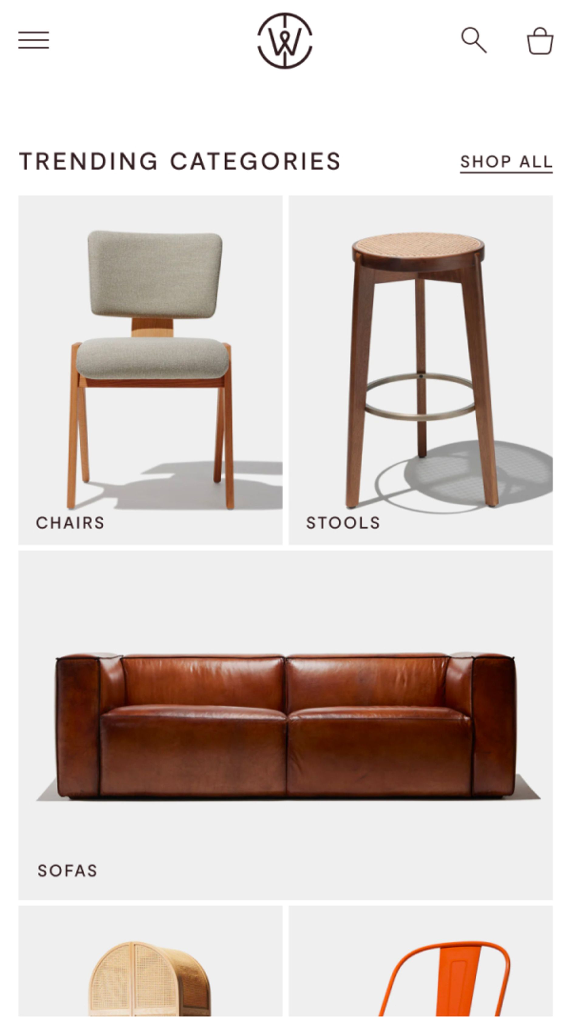 Industry West section of trending collections