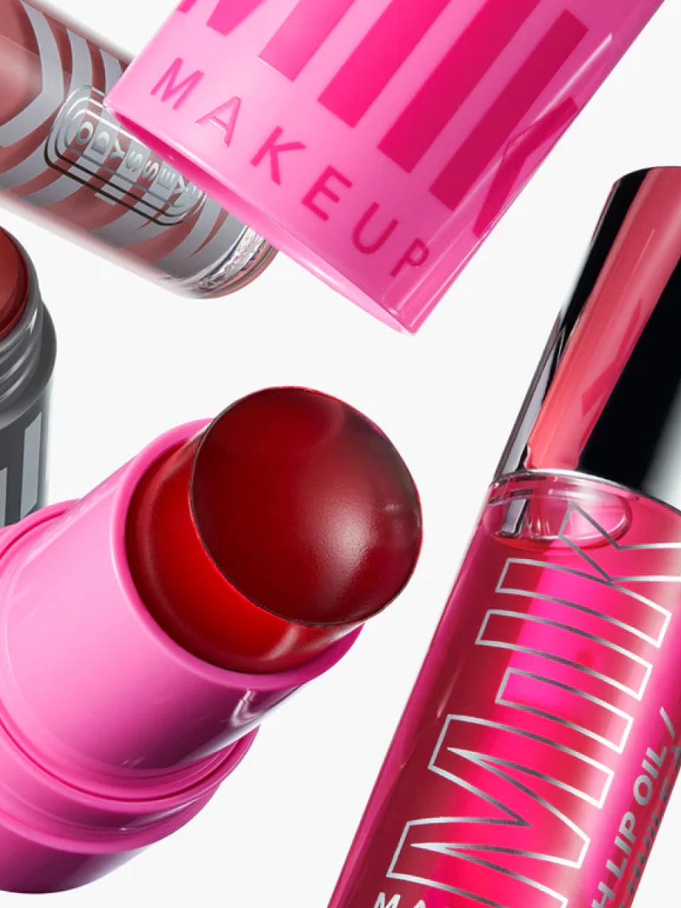 2 women wearing bold makeup