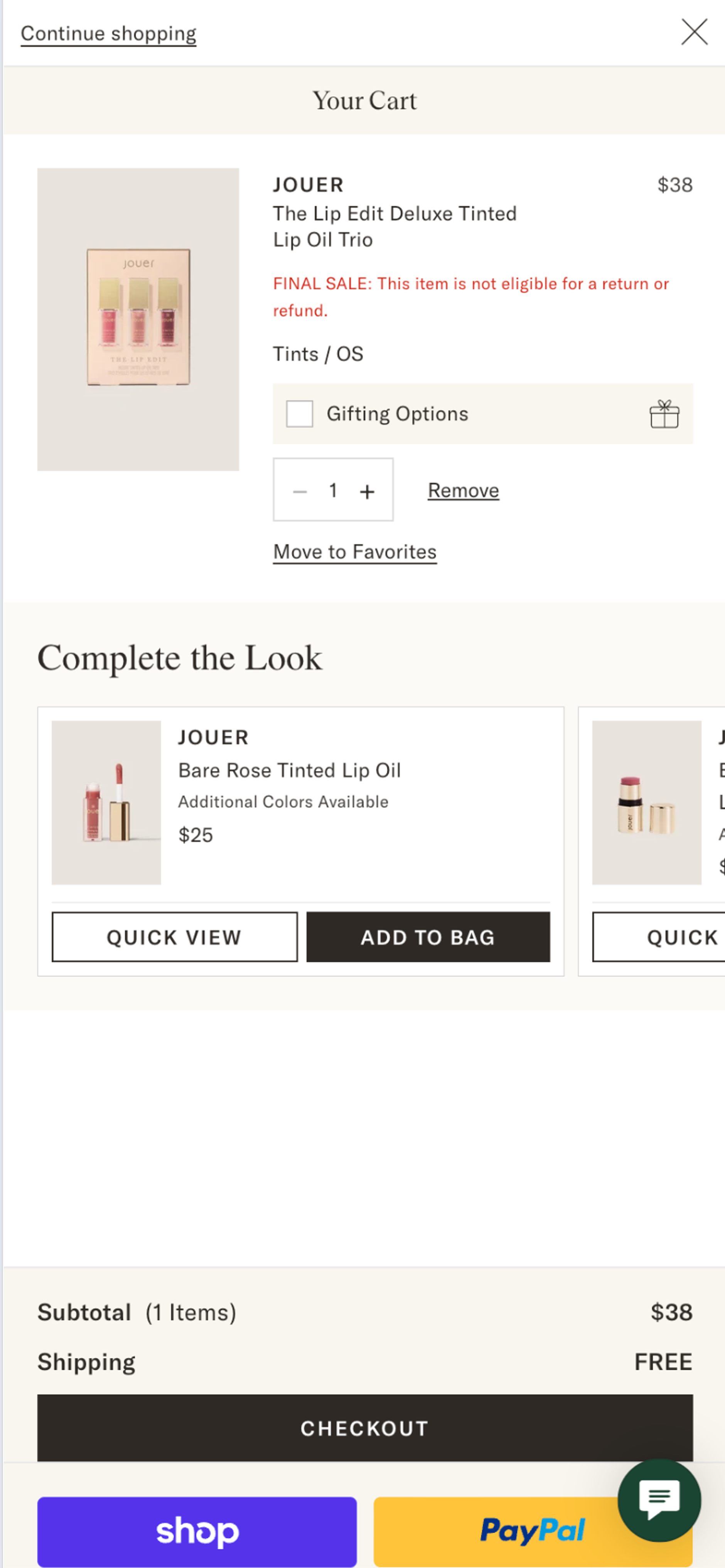 My cart 