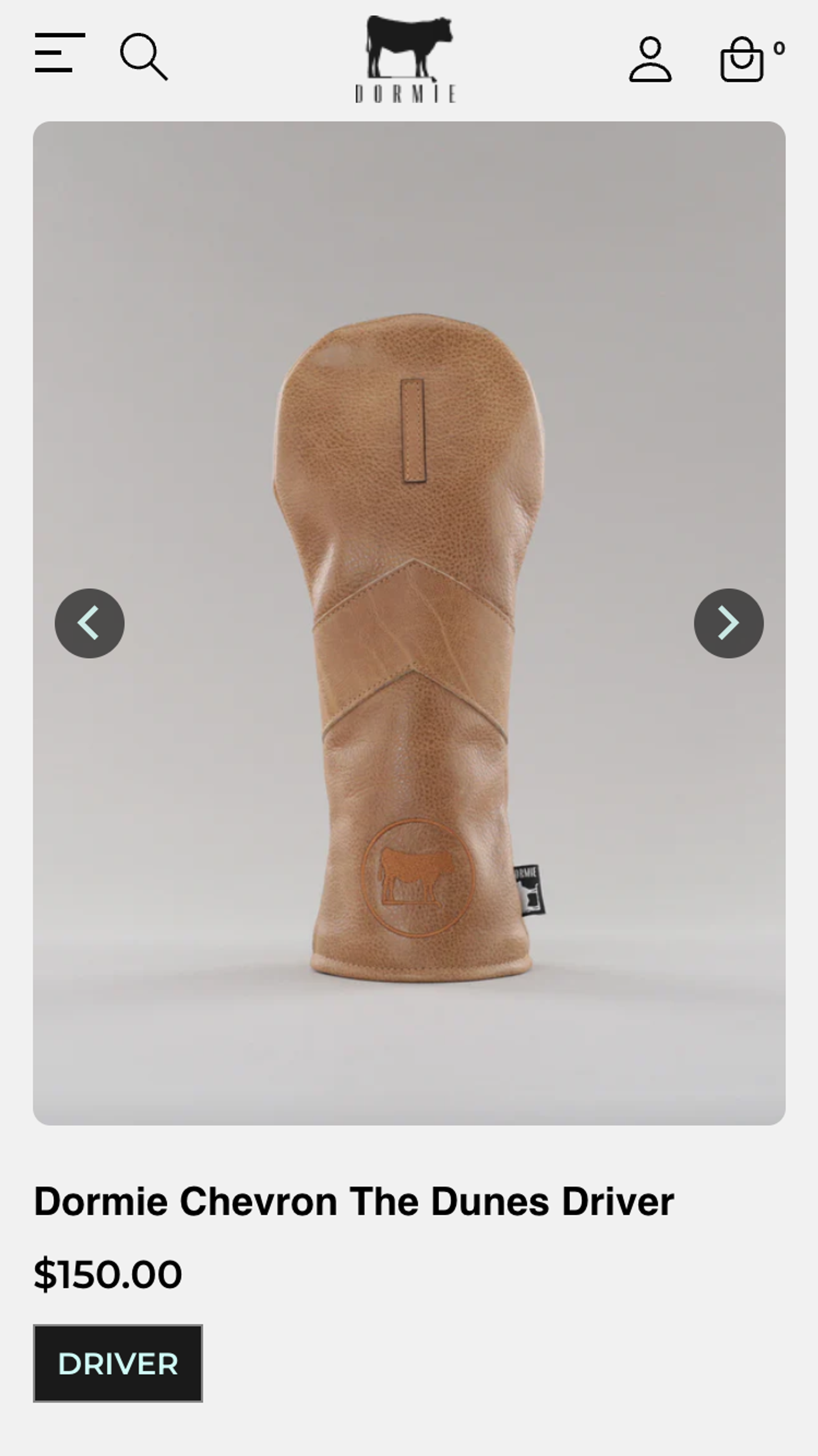 Mobile screenshot of Dormie's PDP