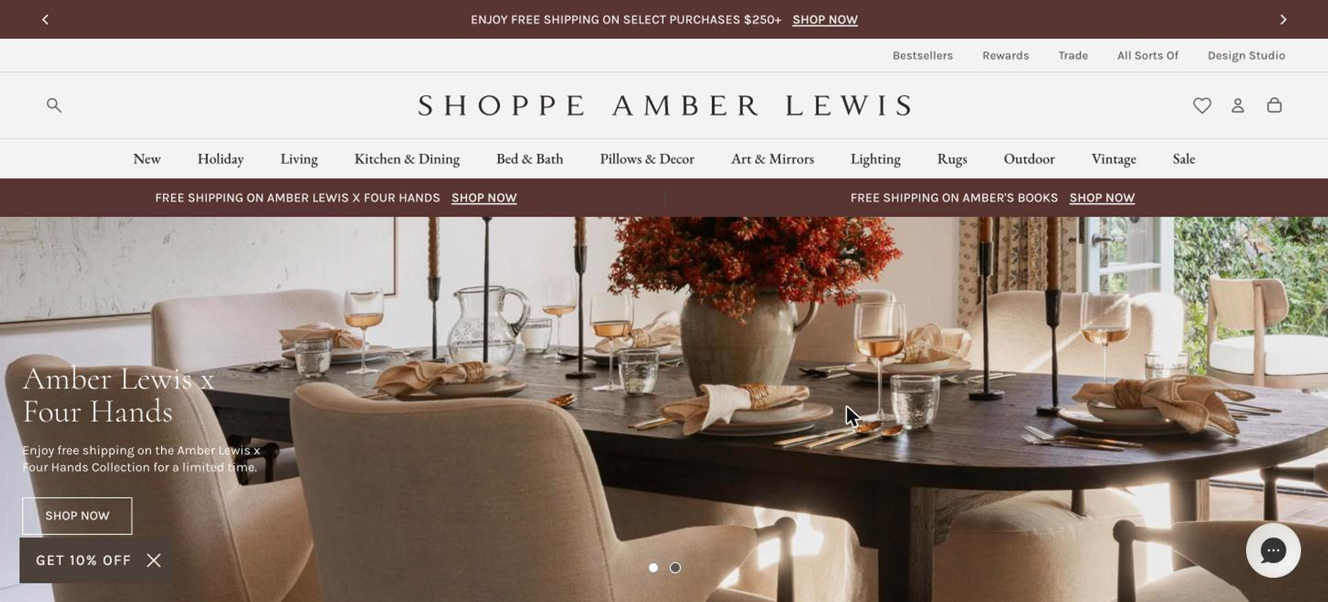 shoppe amber homepage