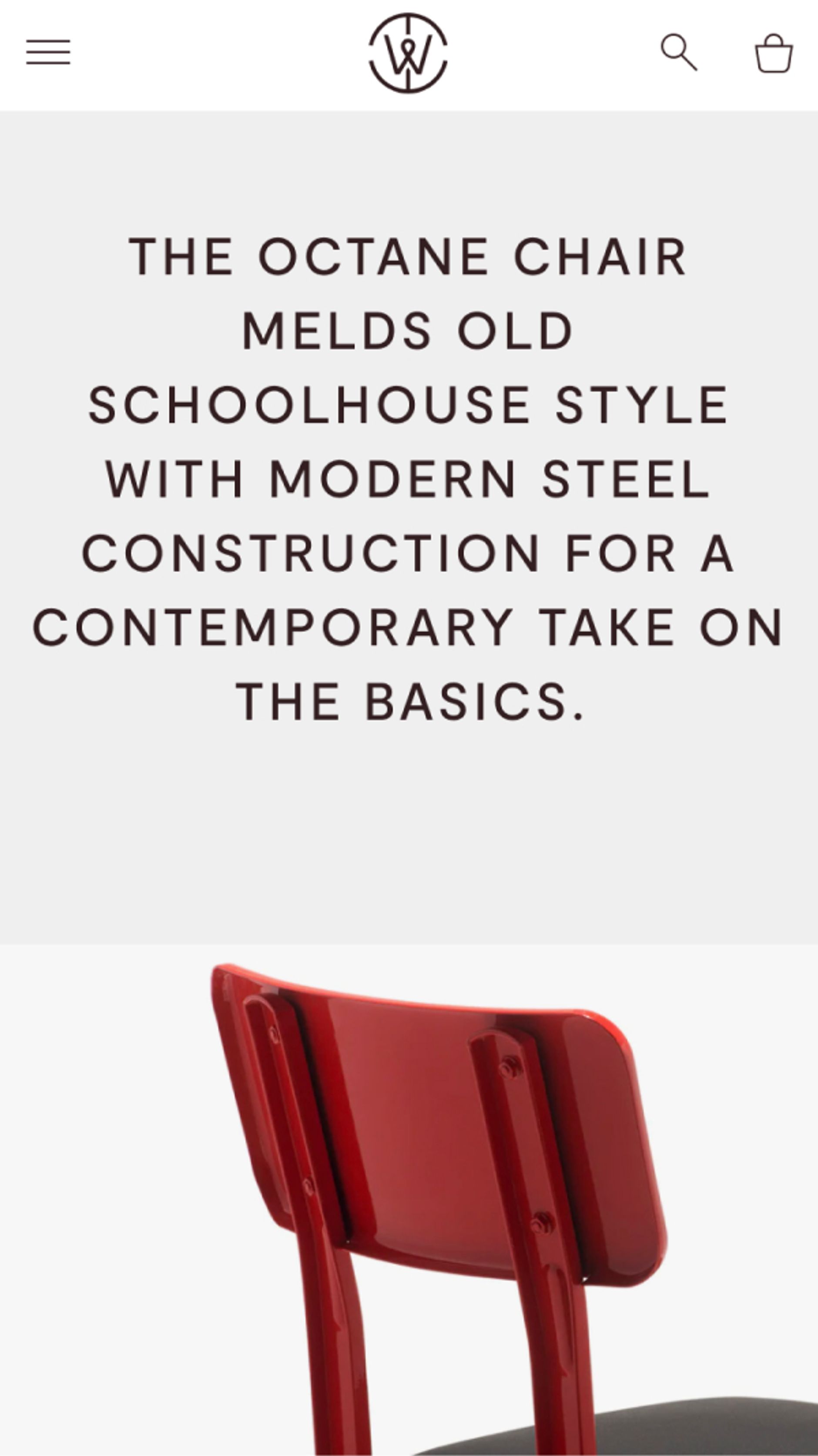 Section that explains a featured product