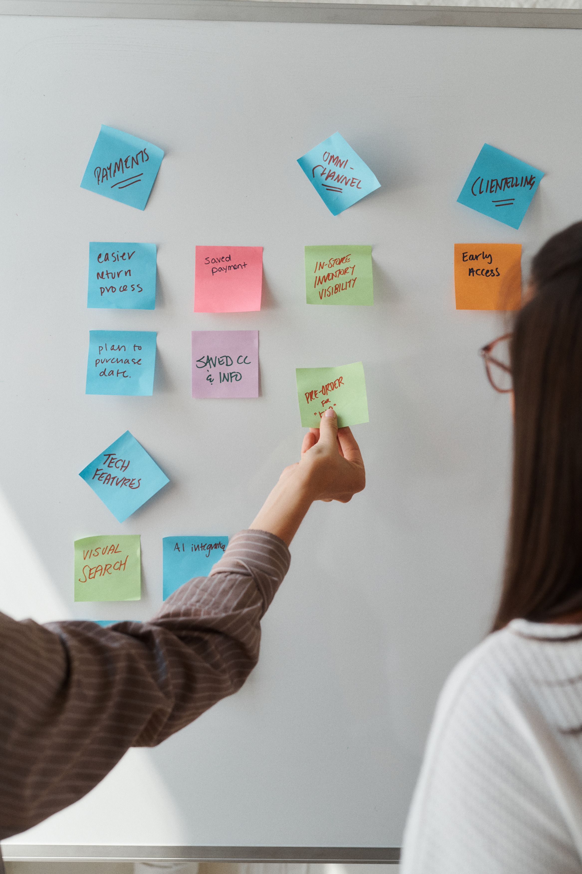 Lenora and Stacy at whiteboard