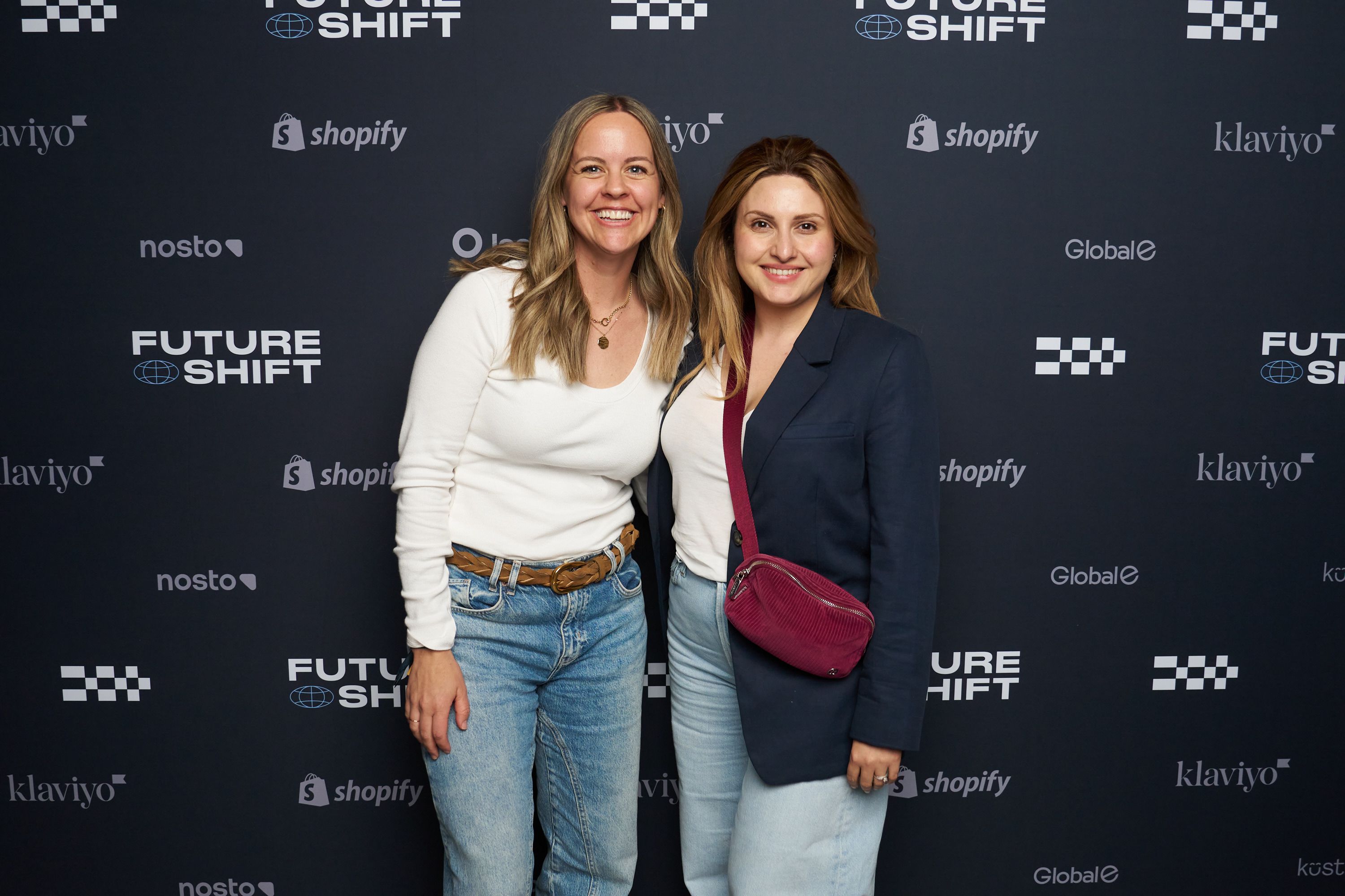 Guests in front of our step & repeat