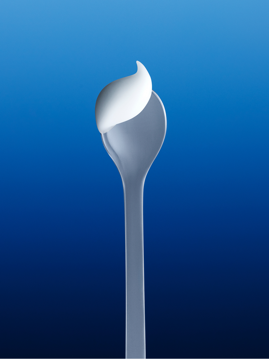 Spoon with skin cream iS Clinical