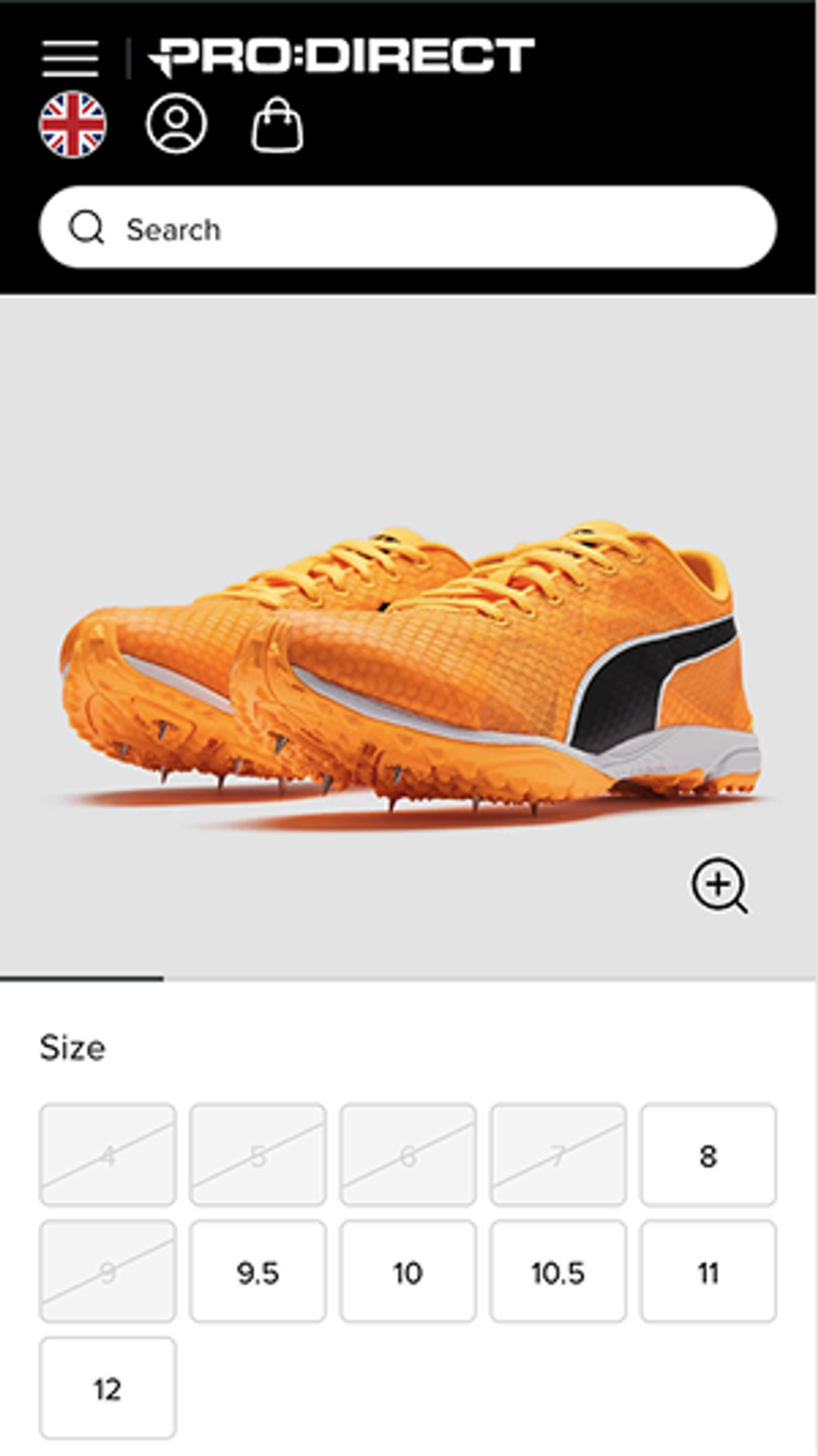 Orange sportshoes