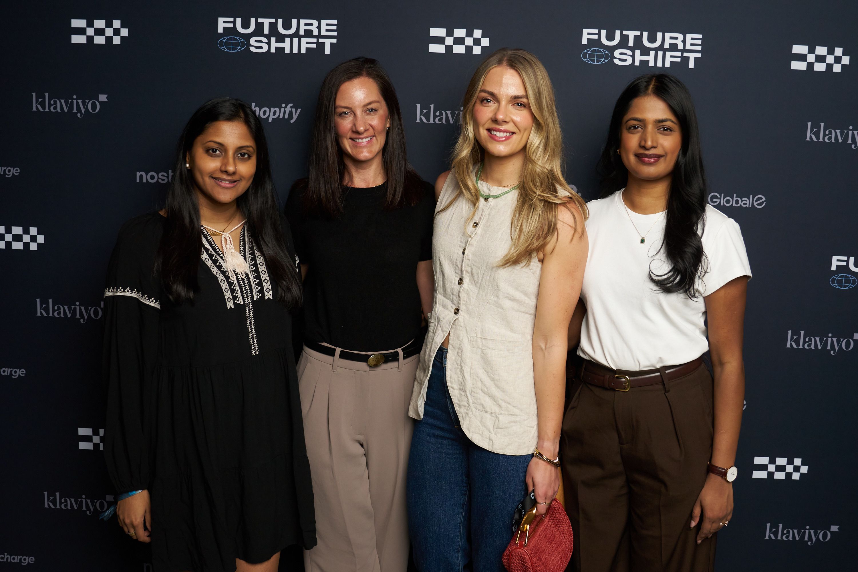 Guests in front of our step & repeat