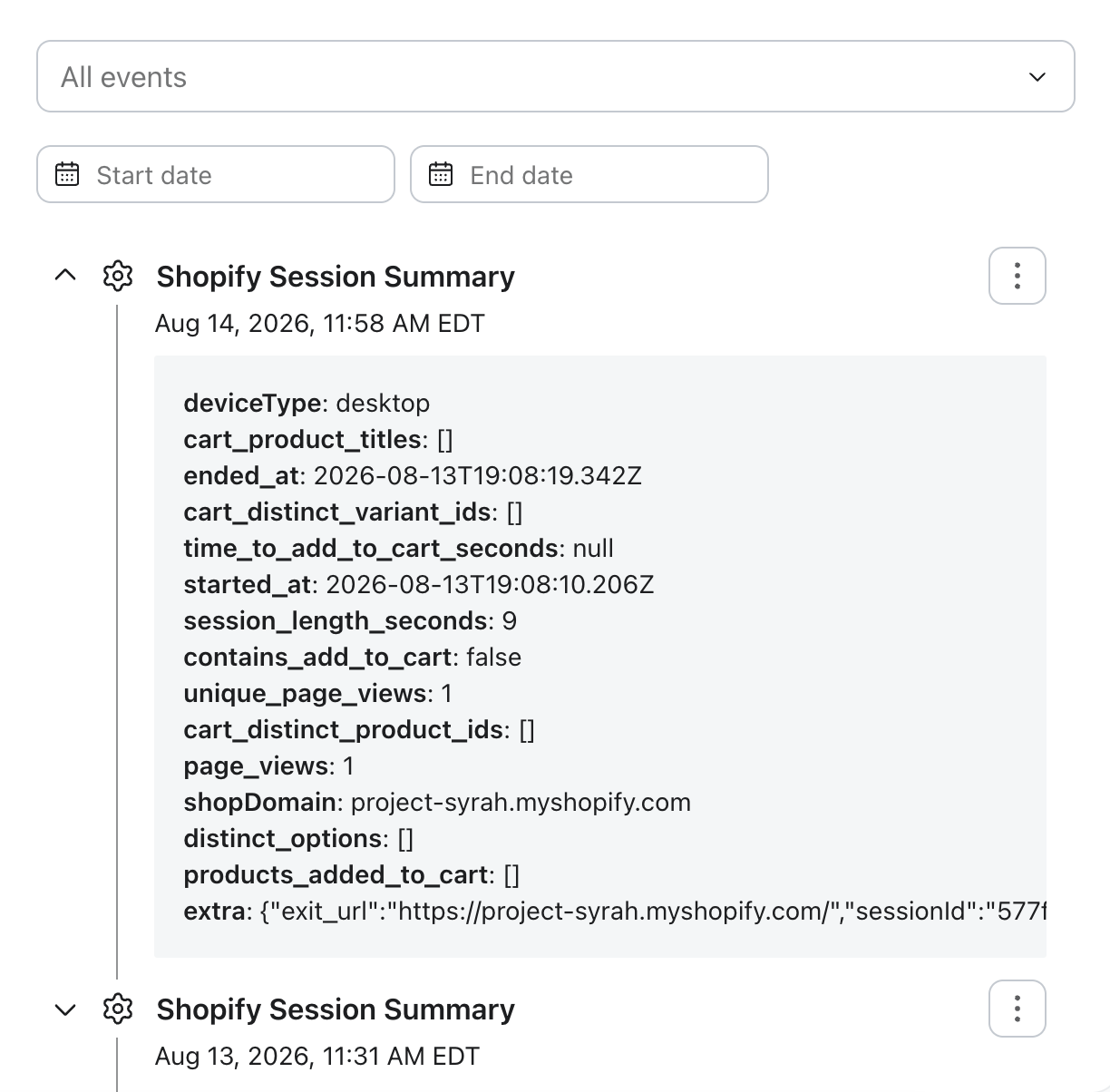 admin view of the pixels app