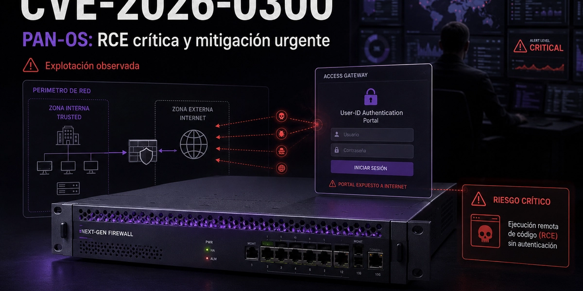 CVE-2026-0300 en PAN-OS: RCE crítica en firewalls expuestos y mitigación urgente