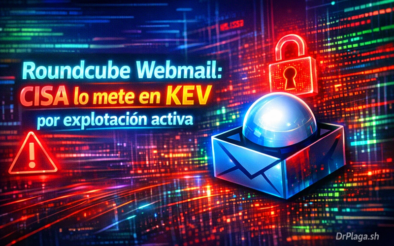 Roundcube Webmail: 2 CVEs explotados.