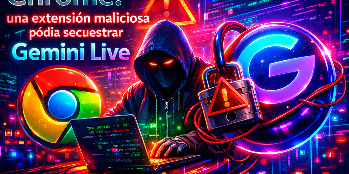 Chrome: una extensión maliciosa podía secuestrar Gemini Live