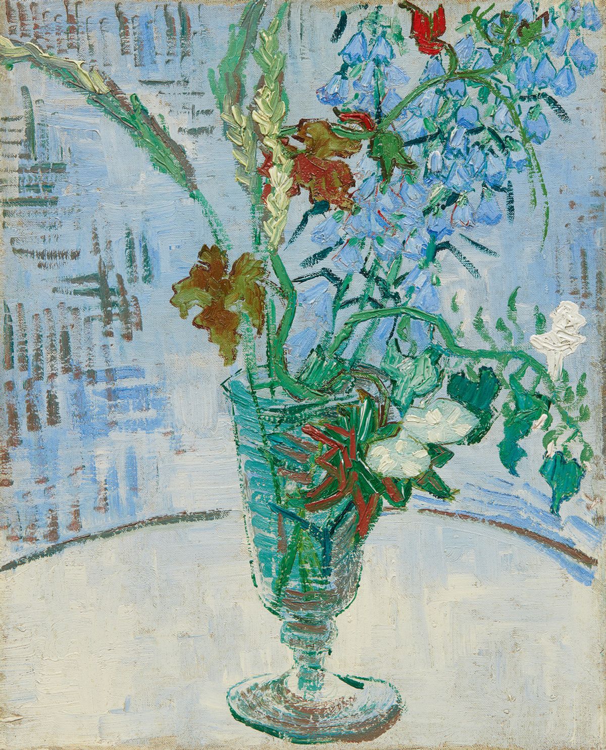 Vincent van Gogh’s Fleurs dans un Verre (Flowers in a Glass, 1890) Courtesy of Sotheby’s