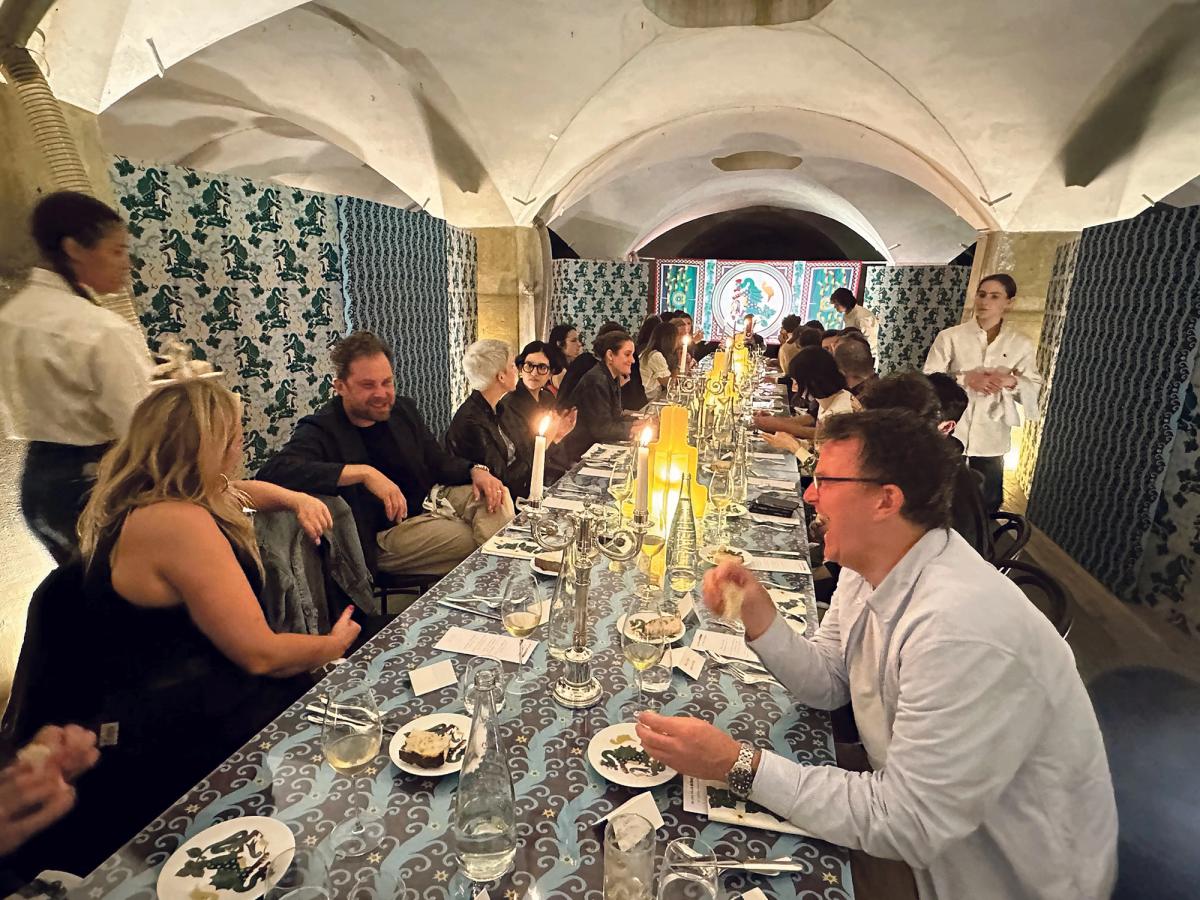 Reservoir hogs (only kidding): an unusual dinner location in the city was lapped up by fans of both food and art, who were impressed by the menu and the Basel-inspired tableware Gareth Harris