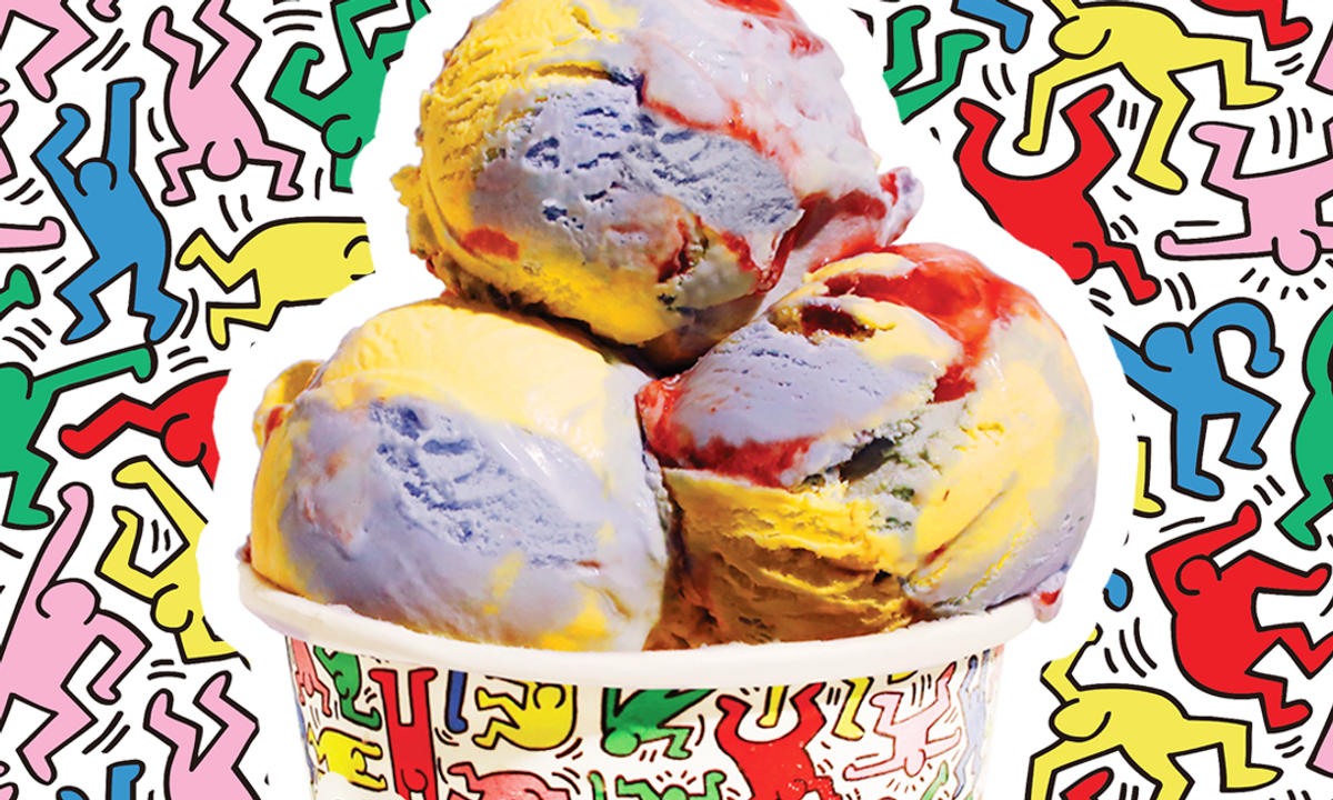 ice cream company launching Keith Haring flavour for Pride Month ice cream company launching Keith Haring flavour for Pride Month
