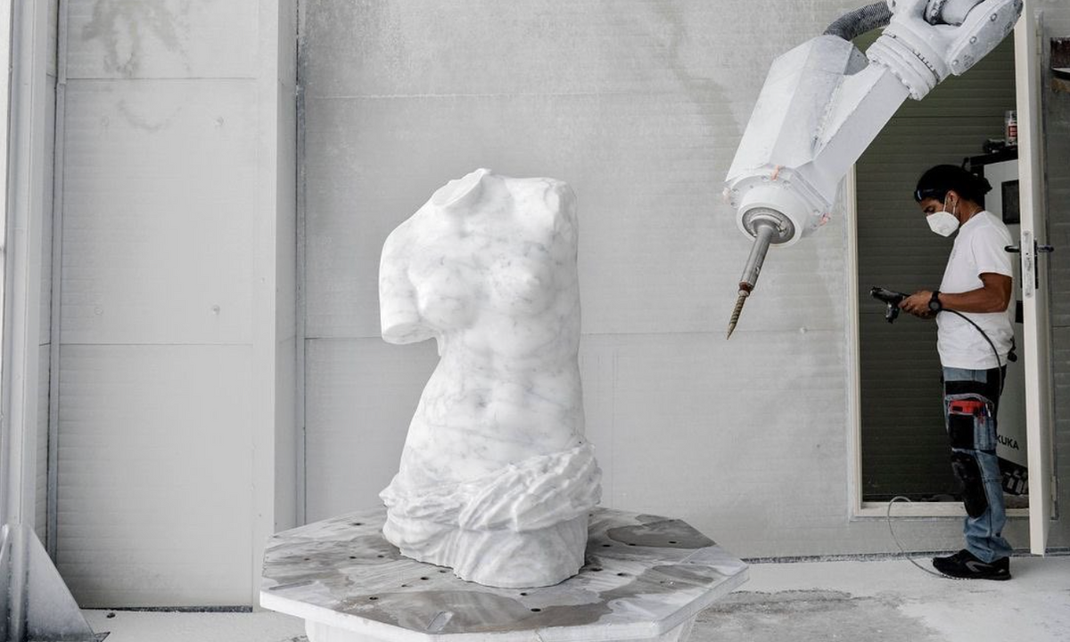 Copies of the Parthenon Marbles—carved by a robotic—to go on present in London Copies of the Parthenon Marbles—carved by a robotic—to go on present in London