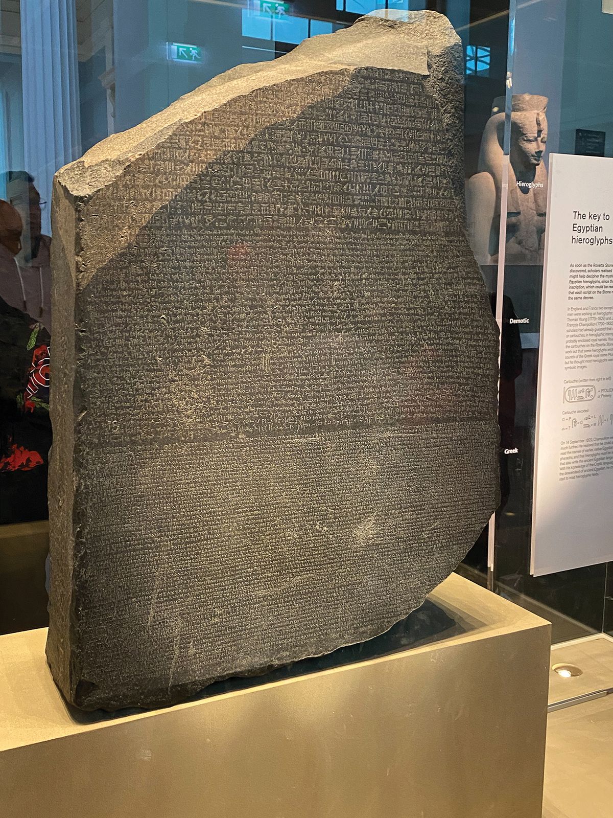 Using new technology, the collective Looty carried out a “daring digital heist” at the British Museum in order to “return” the Rosetta Stone to Egypt © EWY Media