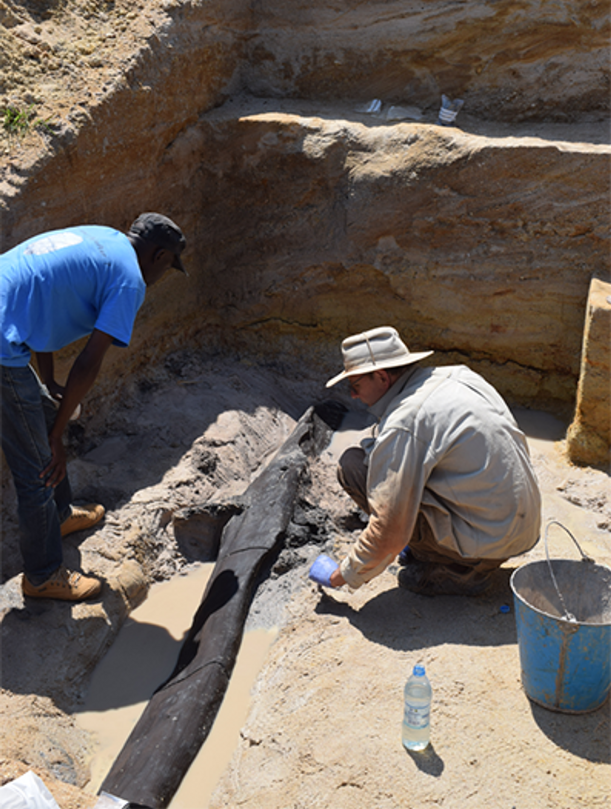 Archaeologists began excavating the central African site in 2019

Courtesy University of Liverpool