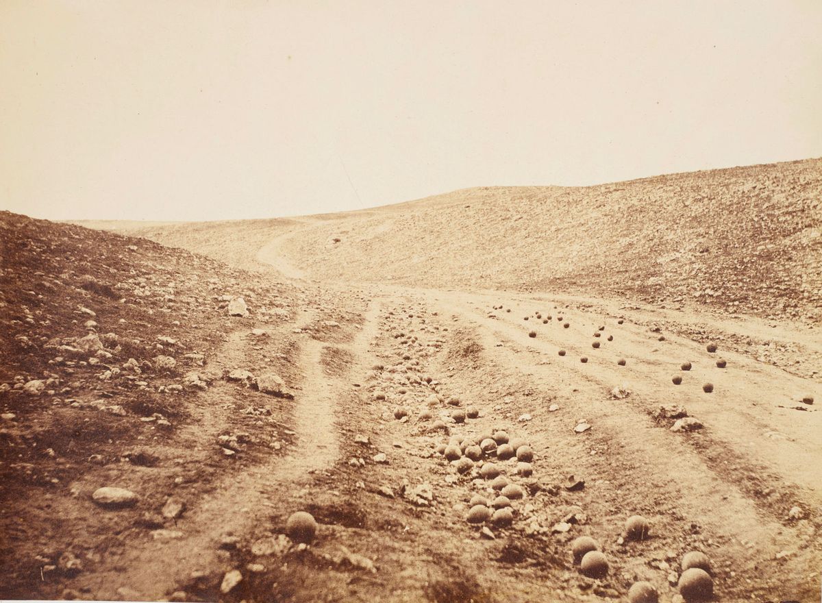 Roger Fenton’s The Valley of the Shadow of Death (1855) © Royal Collection Trust; Her Majesty Queen Elizabeth II 2018