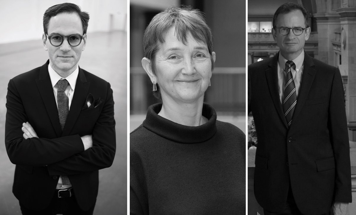 From left: Philip Tinari, the director and CEO of the UCCA Center for Contemporary Art in Beijing; Frances Morris, the director of Tate Modern in London; and Daniel Weiss, the CEO of the Metropolitan Museum of Art in New York Photos: Tinari: Wang Jun; Morris: Tate Photography; Weiss: © the Metropolitan Museum of Art