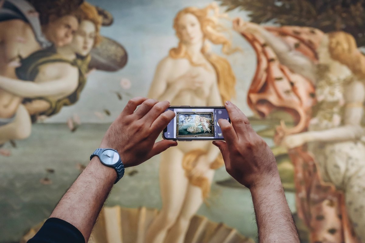 Screen time: Botticelli’s Venus (around 1485) at the Uffizi Gallery in Florence; museums are creating Instagram Reels to promote their collections and shows
Photo: Andrei Antipov