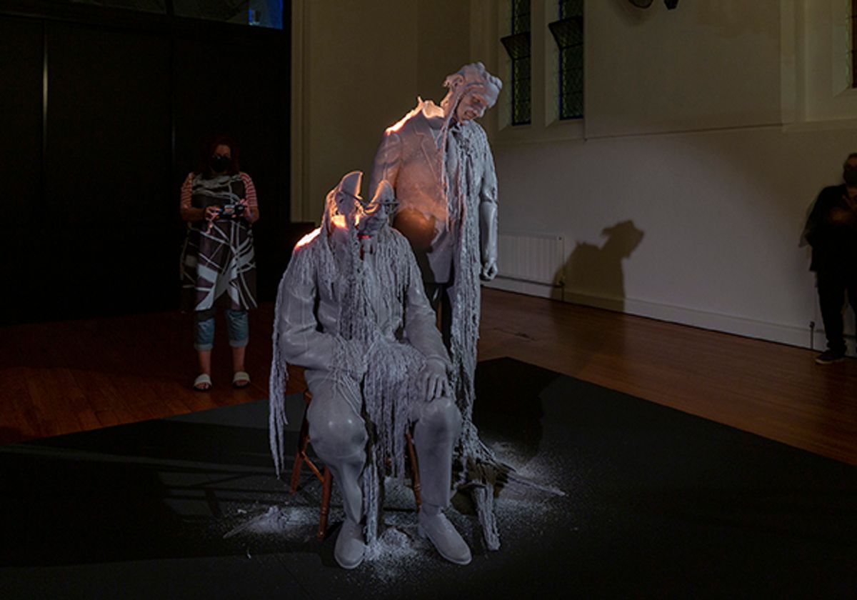 Jeremy Deller, Father and Son (2021). Courtesy the artist and The Modern Institute, Glasgow. Photograph: Christian Capurro