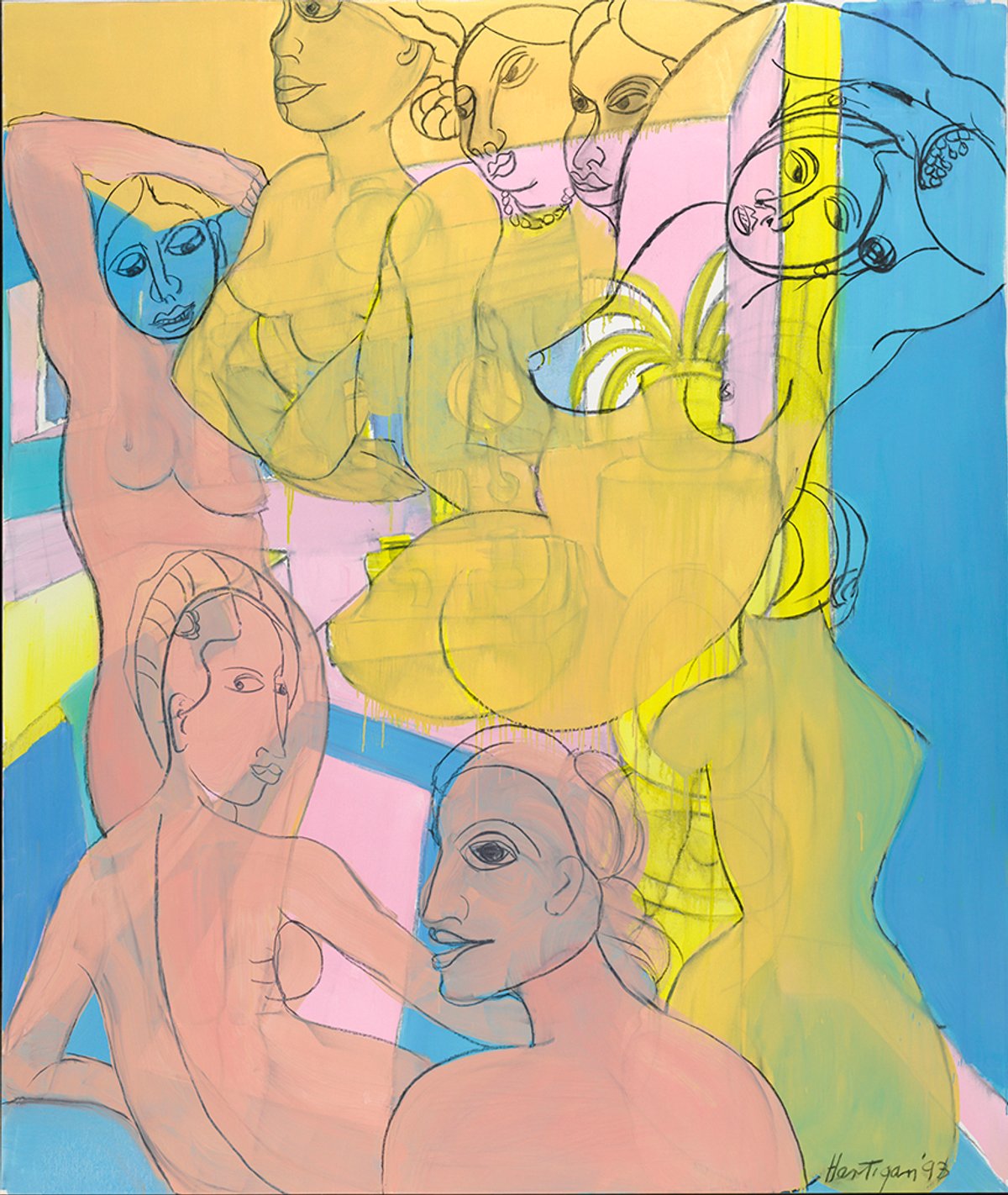 Grace Hartigan's Ingres’ Bath (1993) © Estate of Grace Hartigan.