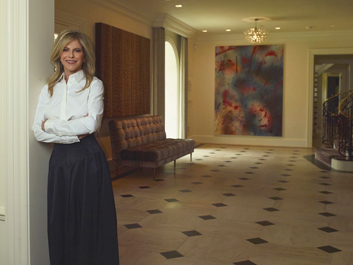 Allison Berg with works by (from left) Theaster Gates and Julie Mehretu Dae Howerton & Dallas J. Logan