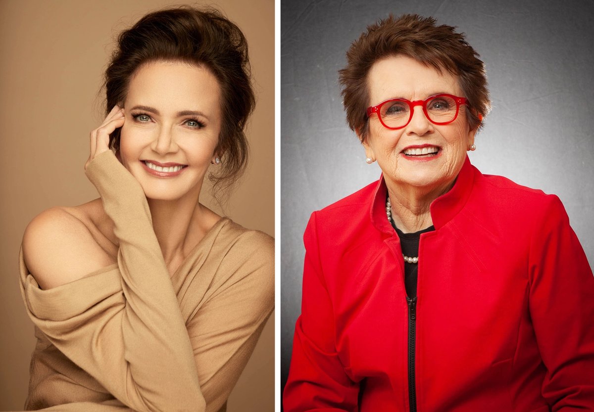 Lynda Carter and Billie Jean King