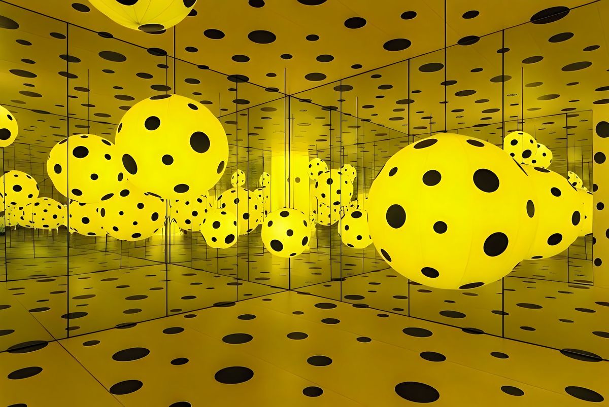 Yayoi Kusama's Dots Obsession (1997), seen here in a prior installation WNDR Museum