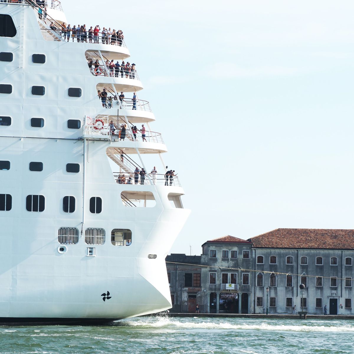 The first cruise ship since the start of the pandemic is due to sail through Venice on 5 June © Drew Harbour