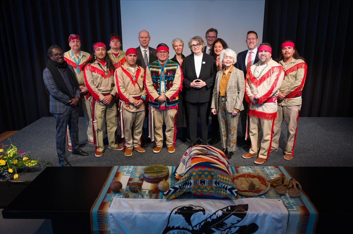 Governor E. Michael Silvas, a member of the Texas-based tribe, said the return of the objects was an emotional moment
Boudewijn Bollmann