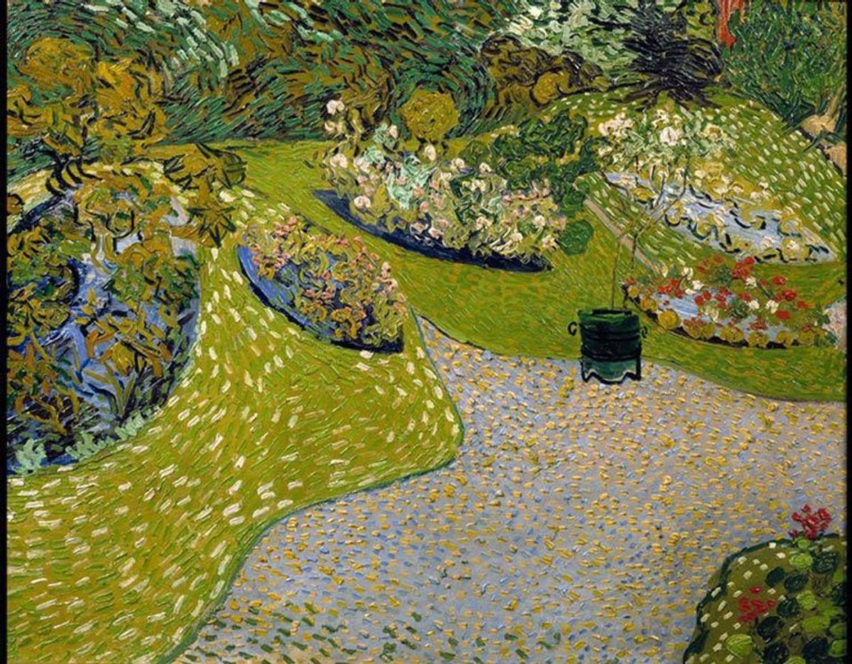 Vincent van Gogh, Garden at Auvers (1890). Private Collection