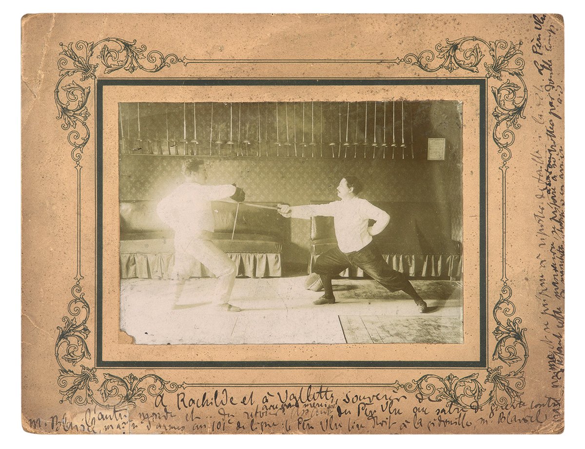 Touché! Alfred Jarry, on the right, with the fencing master Félix Blaviel in 1906 Courtesy of Robert J and Linda Klieger Stillman Pataphysics Collection