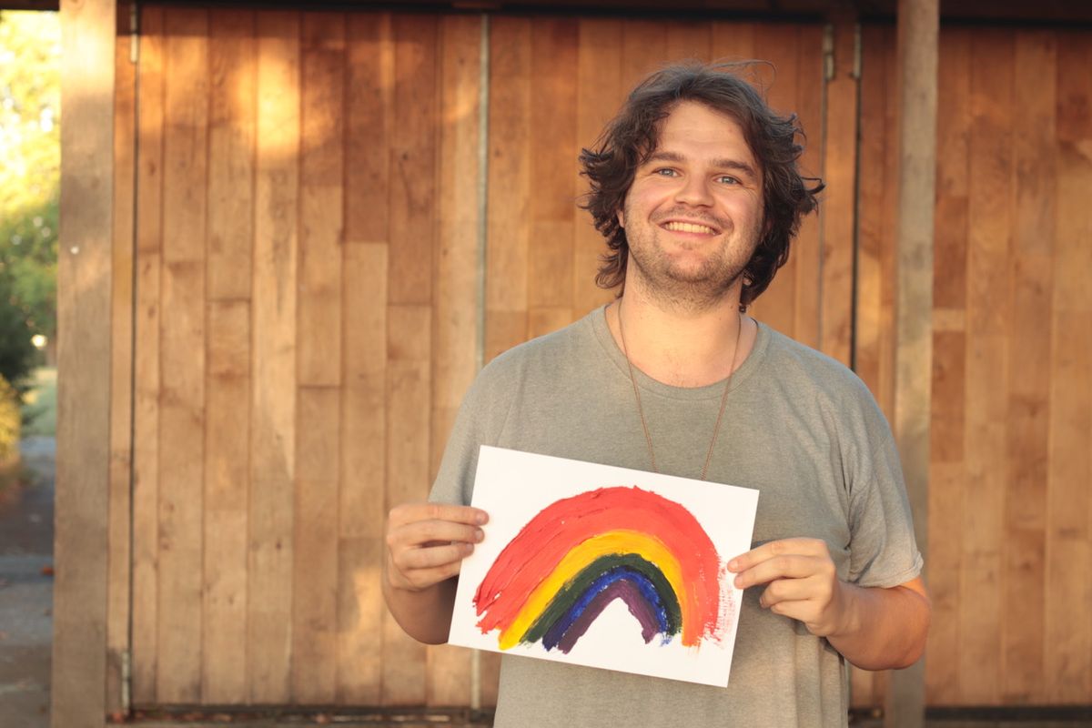 Guillaume Vandame is calling on members of the public to submit their NHS rainbows for a giant collaborative work Thibaut Vandame